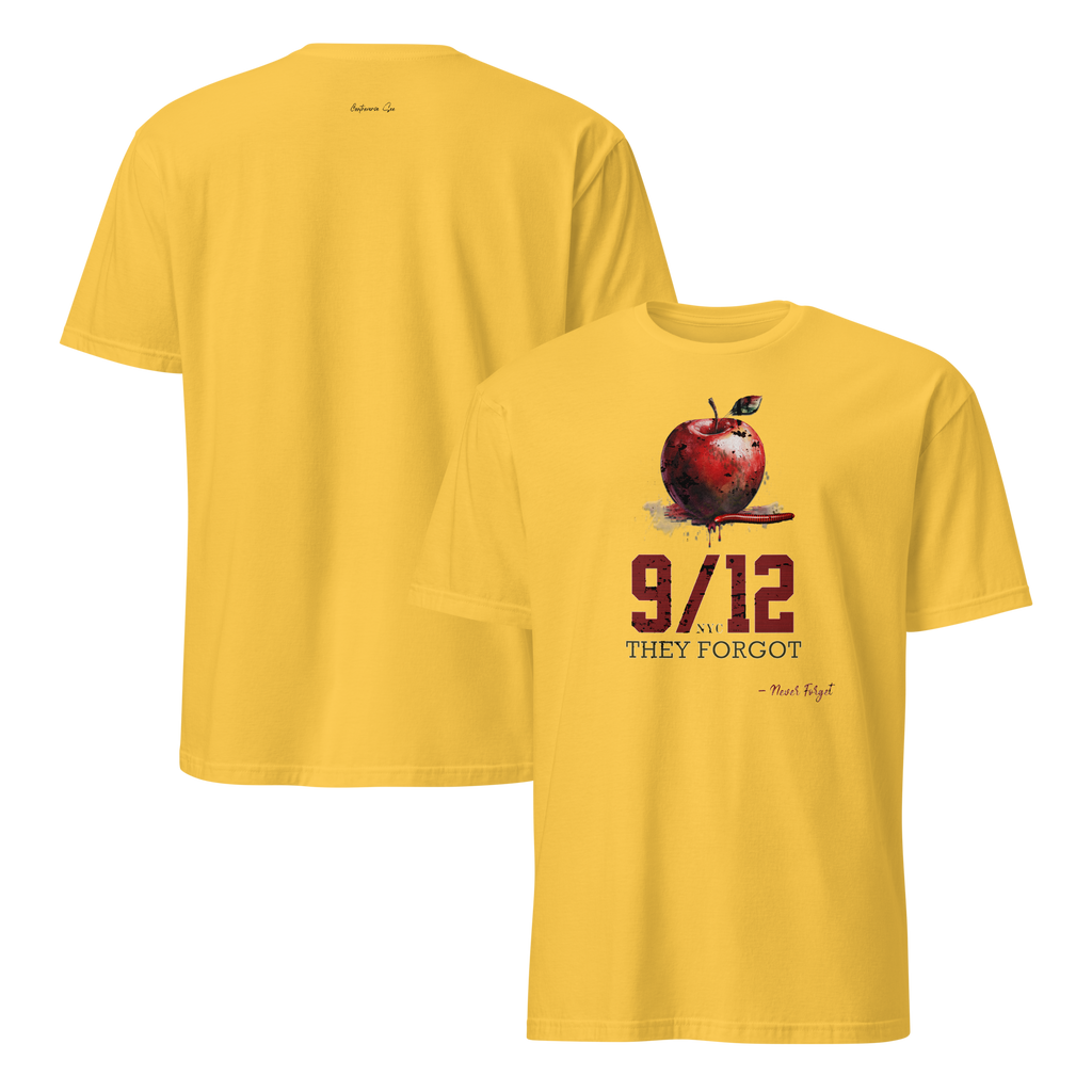 Powerful NYC 9/11 Remembrance or Forget Soft-Style Unisex T-Shirt (S - 2X) 5 Colors