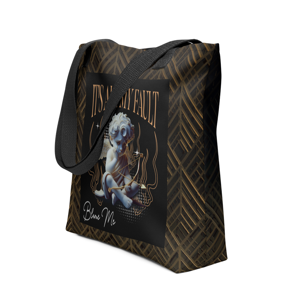Sassy, Satirical, Adorably Angelic It's All My Fault Blame Me Tote Bag - 2 COLORS