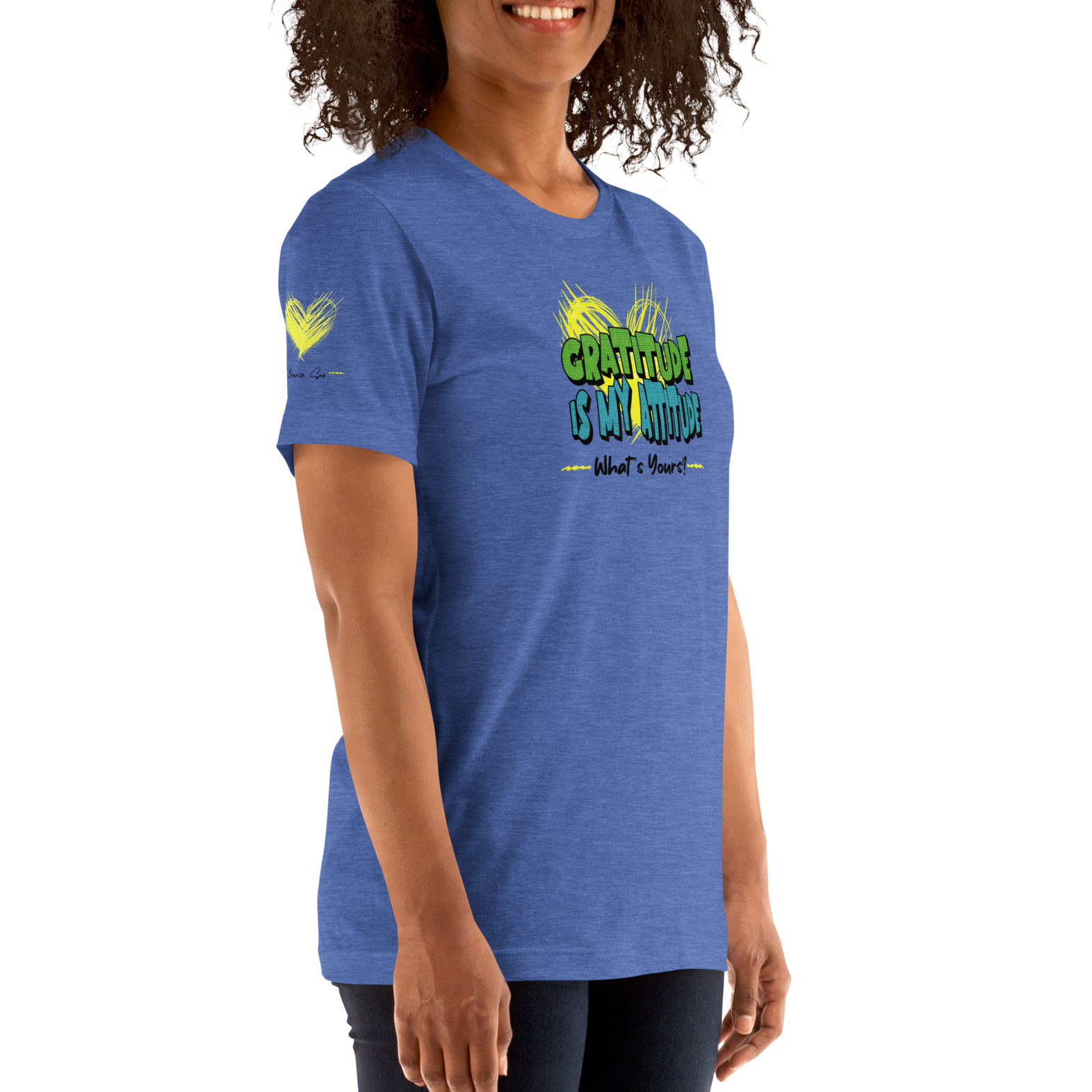 Chirpy and Uplifting Attitude of Gratitude is the Way Unisex T-shirt (S-2X) 5 Colors
