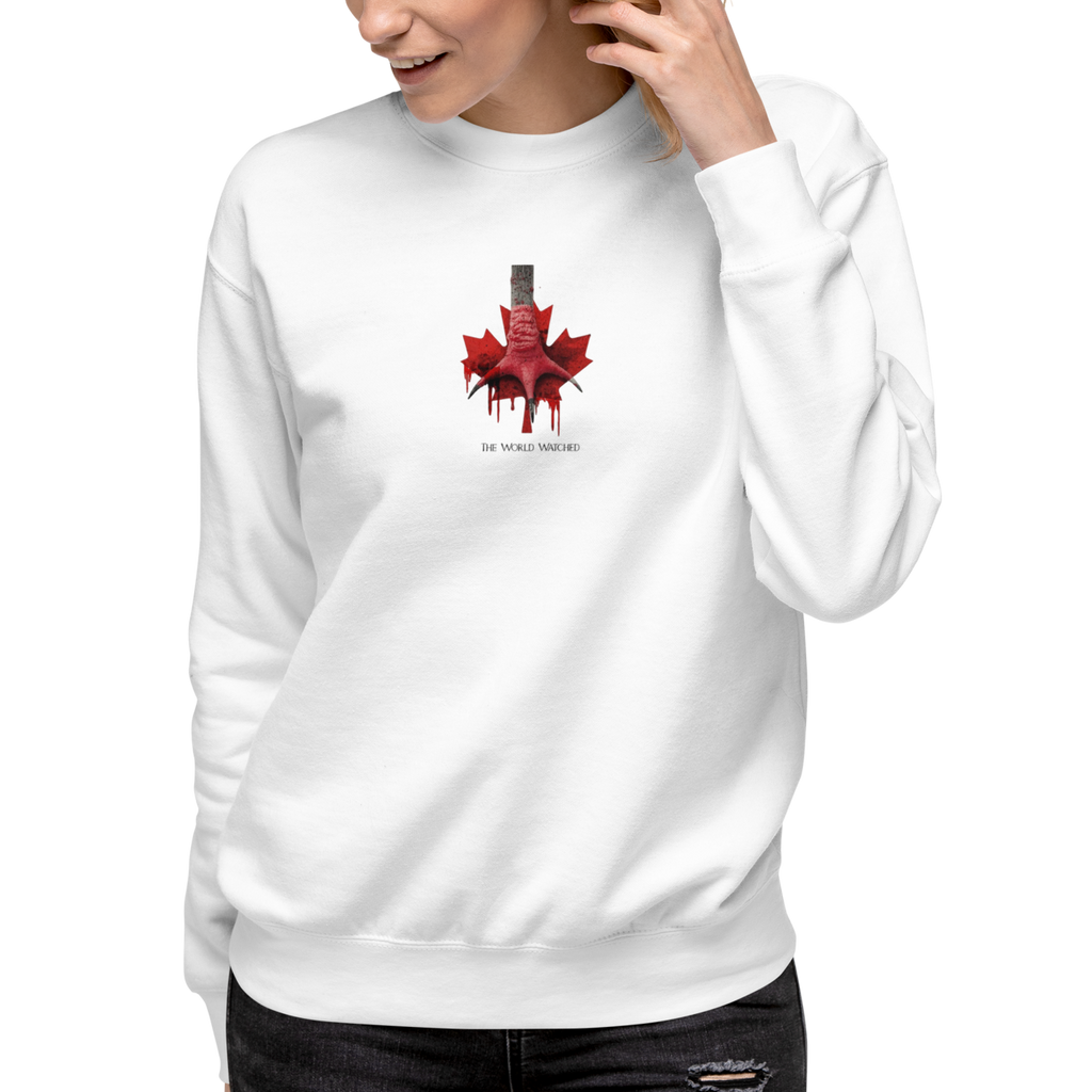 Canada Ostrich Farm Remembrance Flag & Foot Sweatshirt for charity (3 color options) S-2X