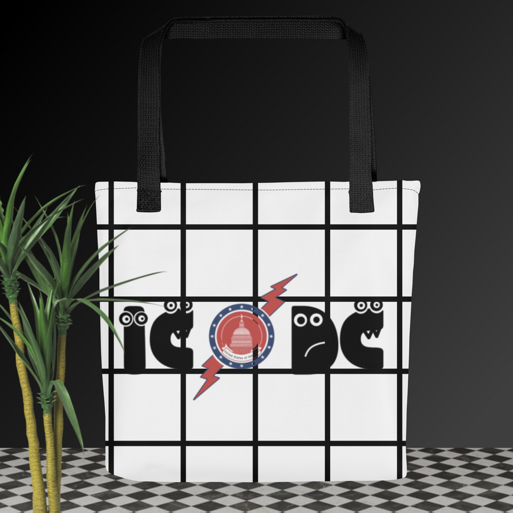 IC/DC Tote Bag (2 handle color options) dual sided graphic