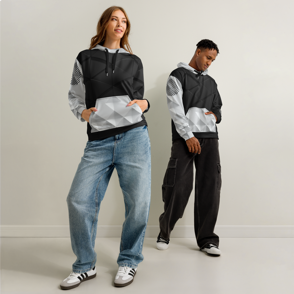 Tech in Black & White Hoodie (S-2X)