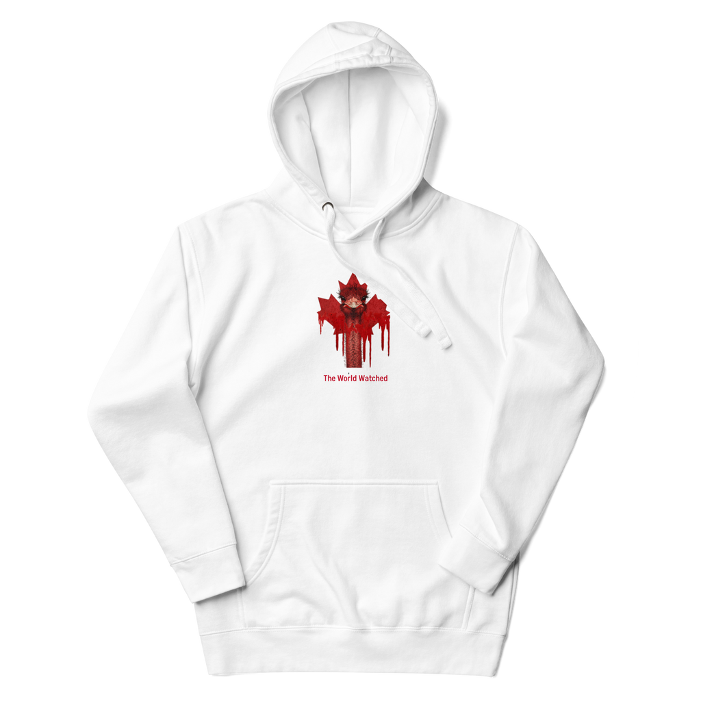 Canada Ostrich Farm Remembrance Flag Hoodie for charity (3 color options) S-2X