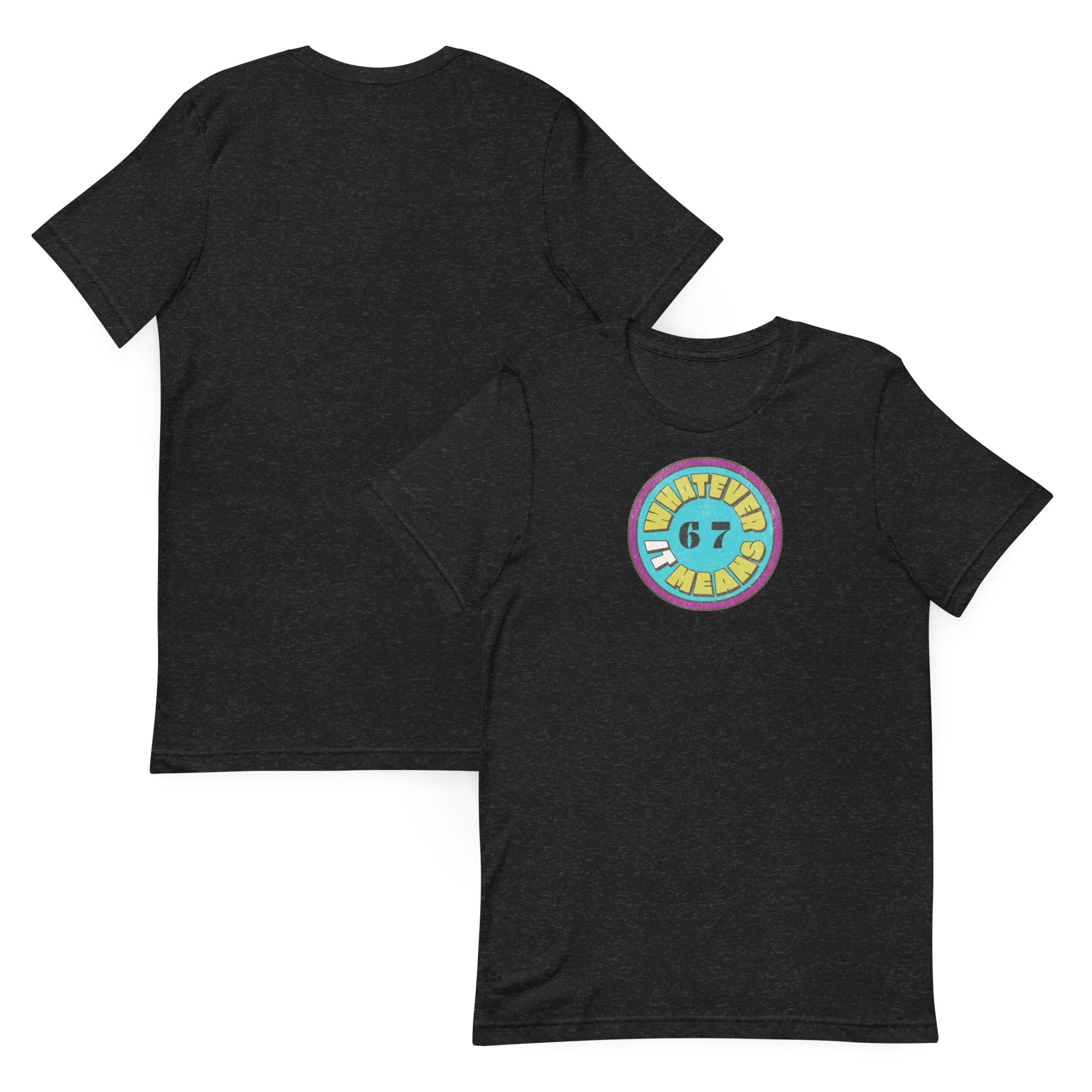 Wholesome Trendy Fun 6 7 WHATEVER IT MEANS Premium Unisex T-Shirt (S-2x) 4 Colors
