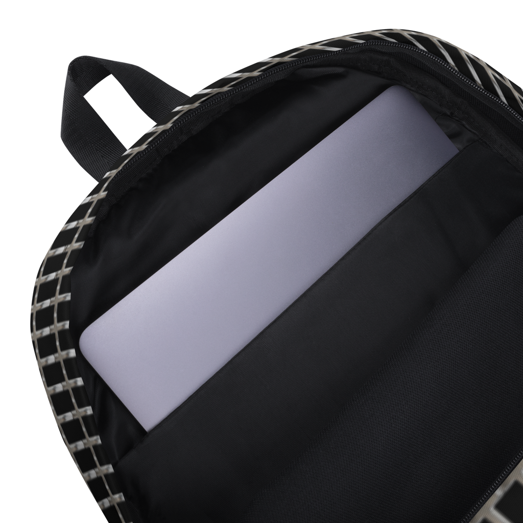 Faithful Prayer, Glory, and Worship Chrome Cross Praise God Medium Backpack Bag