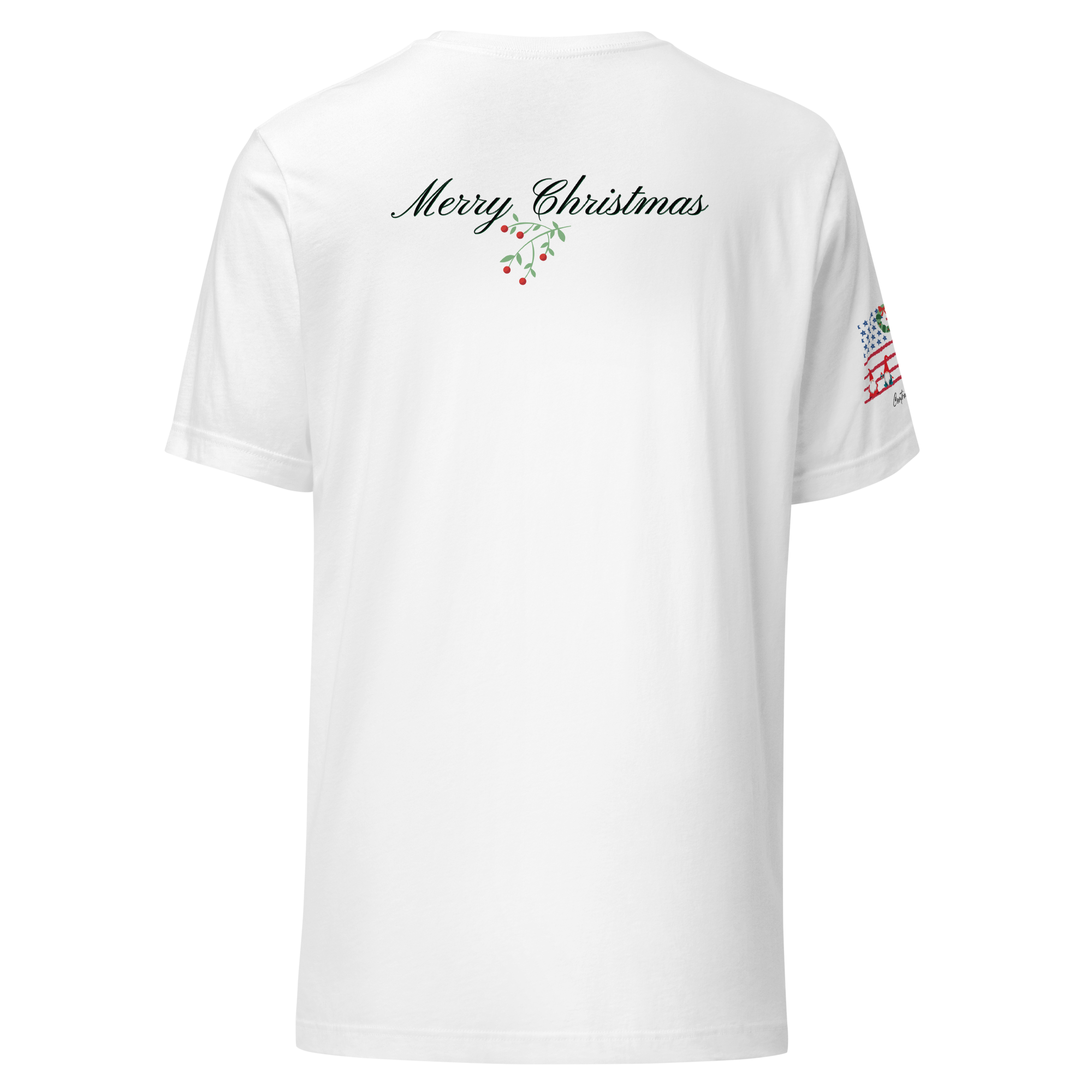 Merry Christmas Patriotic T-Shirt (4 color options) S-2X