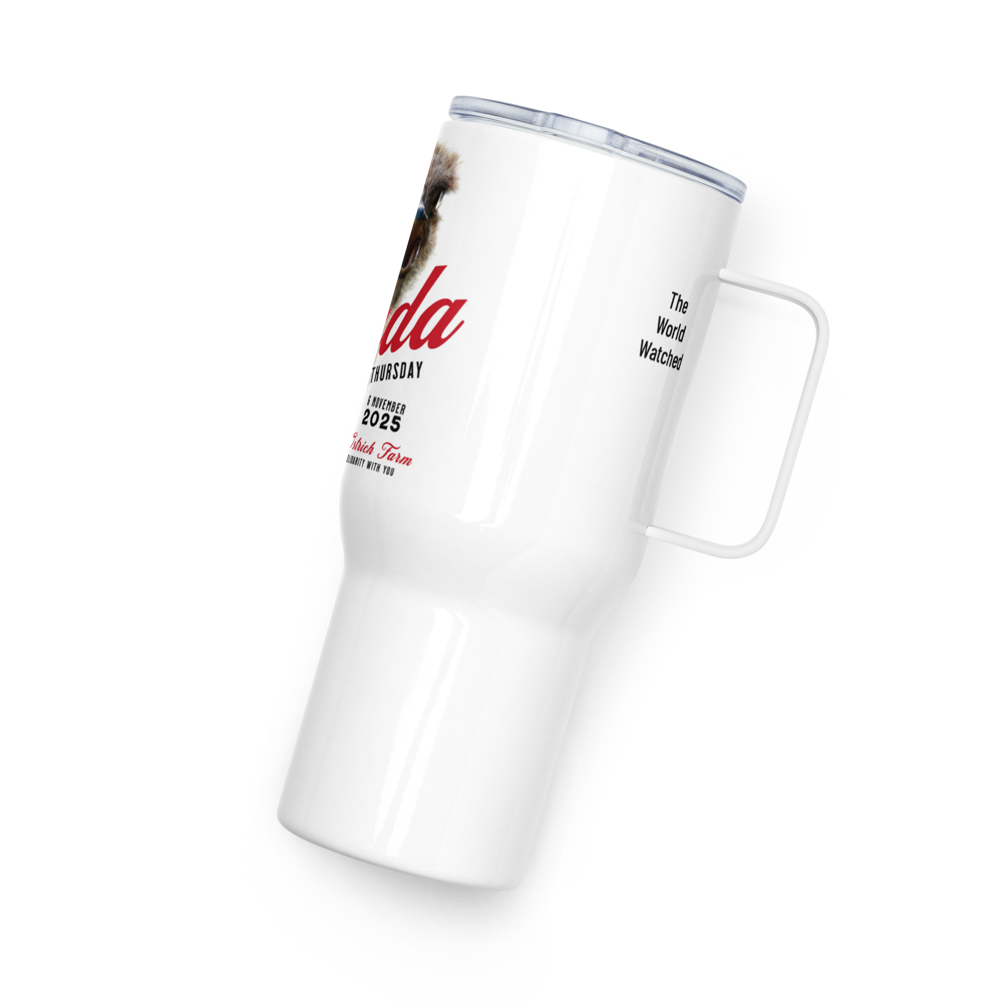 Canada Ostrich Farm Remembrance Travel Mug for charity (25 oz)