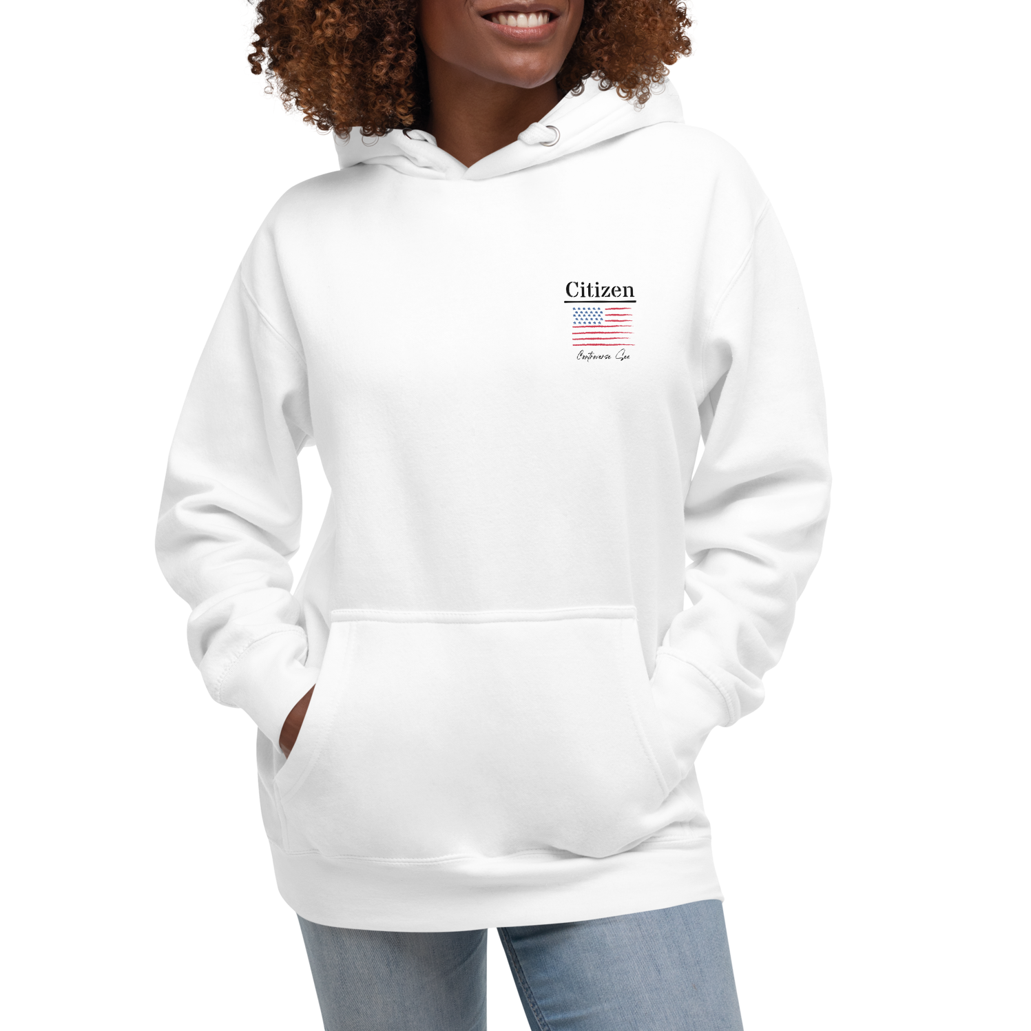 Celebratory All-American Patriotic 1776 USA 250 Proud American Citizen Unisex Hoodie (S-3X) 4 COLORS
