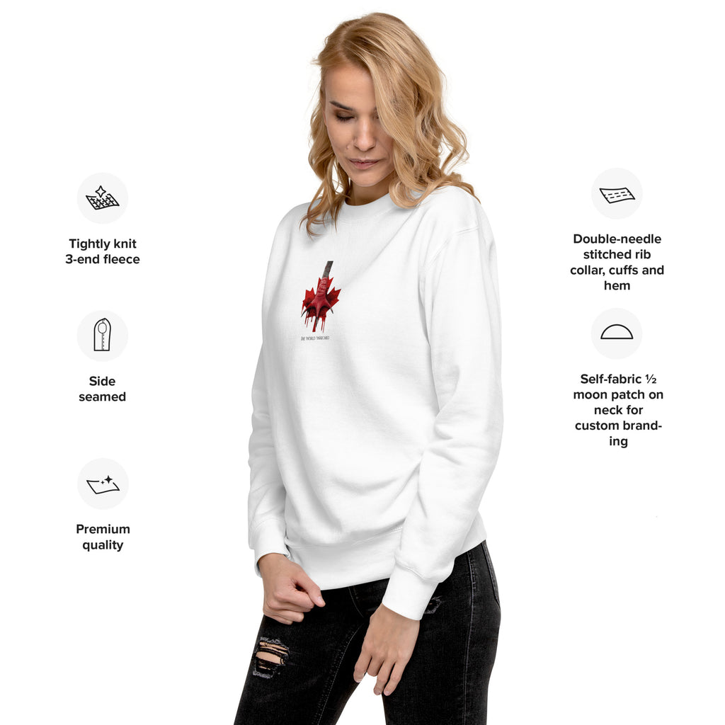 Canada Ostrich Farm Remembrance Flag & Foot Sweatshirt for charity (3 color options) S-2X