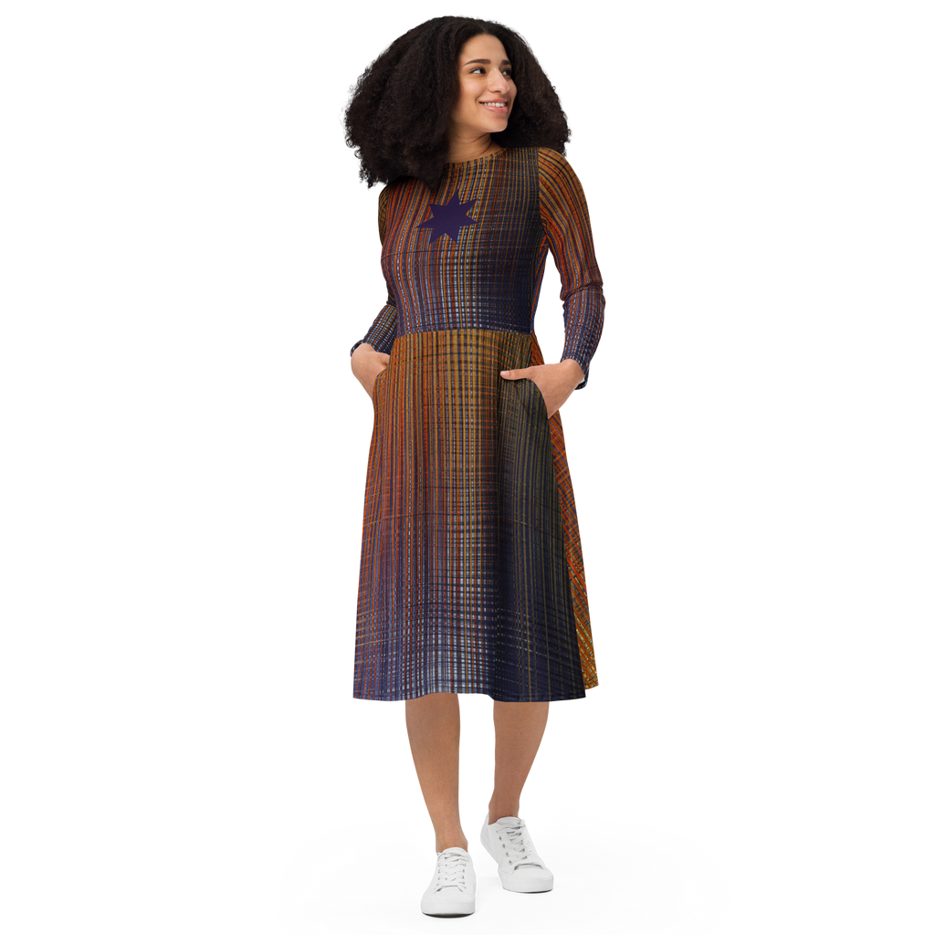 Stars on Fire Midi Pocket Dress