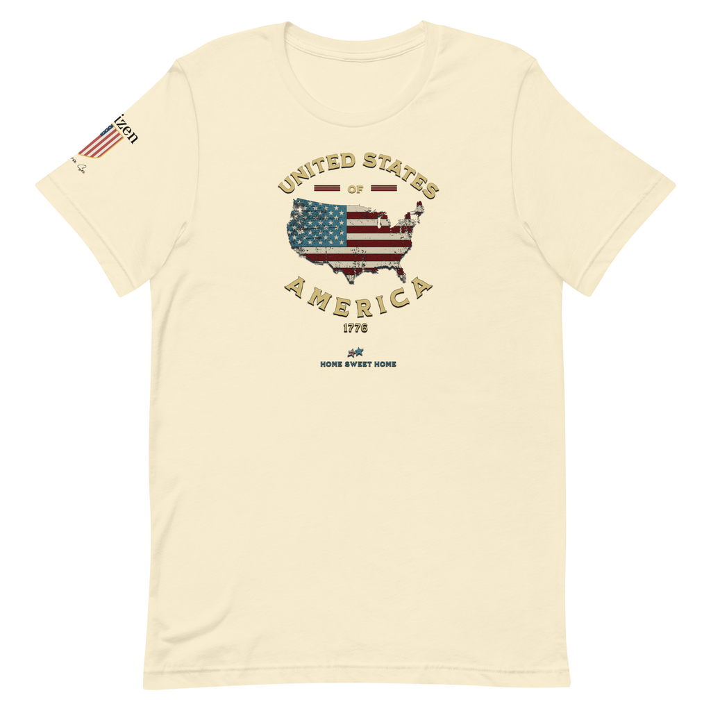 Americans Unite Patriotic 1776 USA 250 Proud American Citizen Unisex T-shirt (XS-3X) 5 COLORS