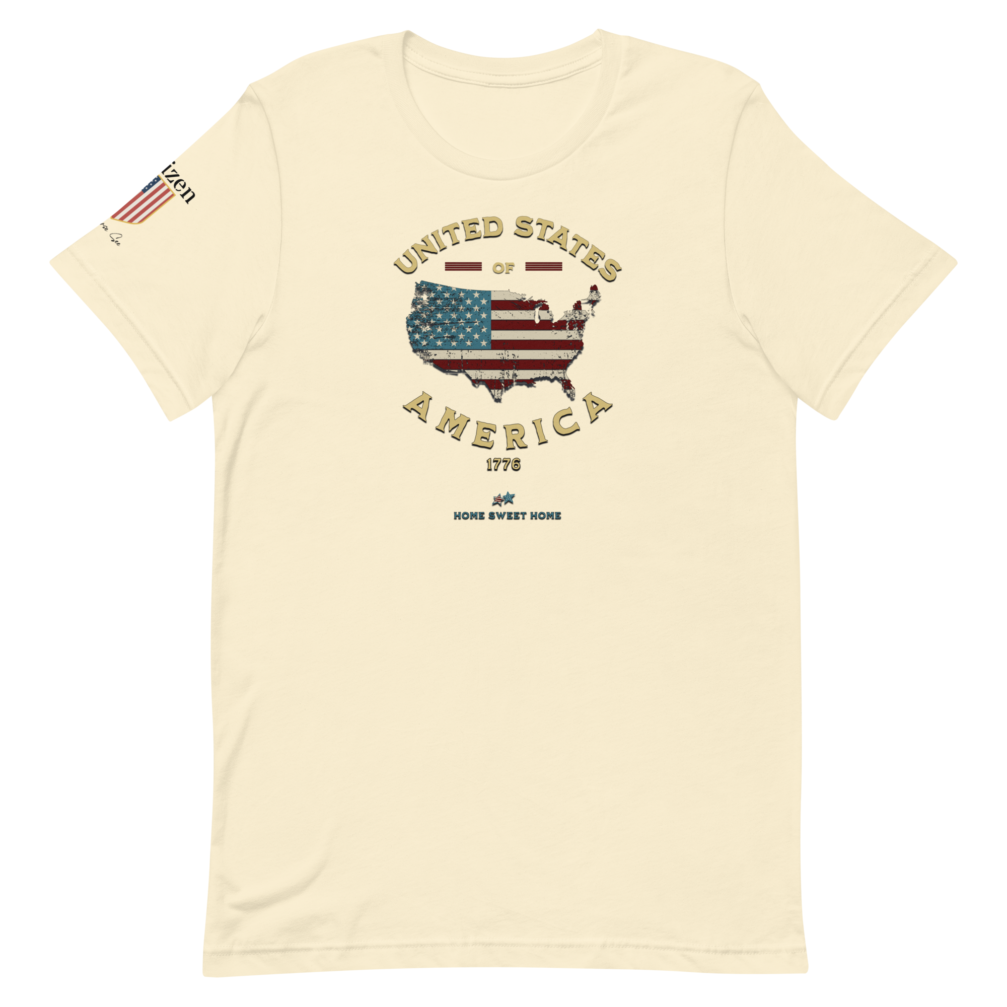 Americans Unite Patriotic 1776 USA 250 Proud American Citizen Unisex T-shirt (XS-3X) 5 COLORS