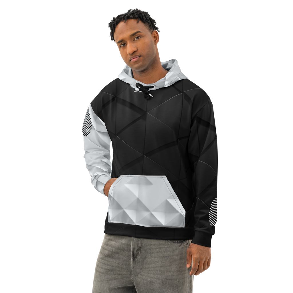 Tech in Black & White Hoodie (S-2X)