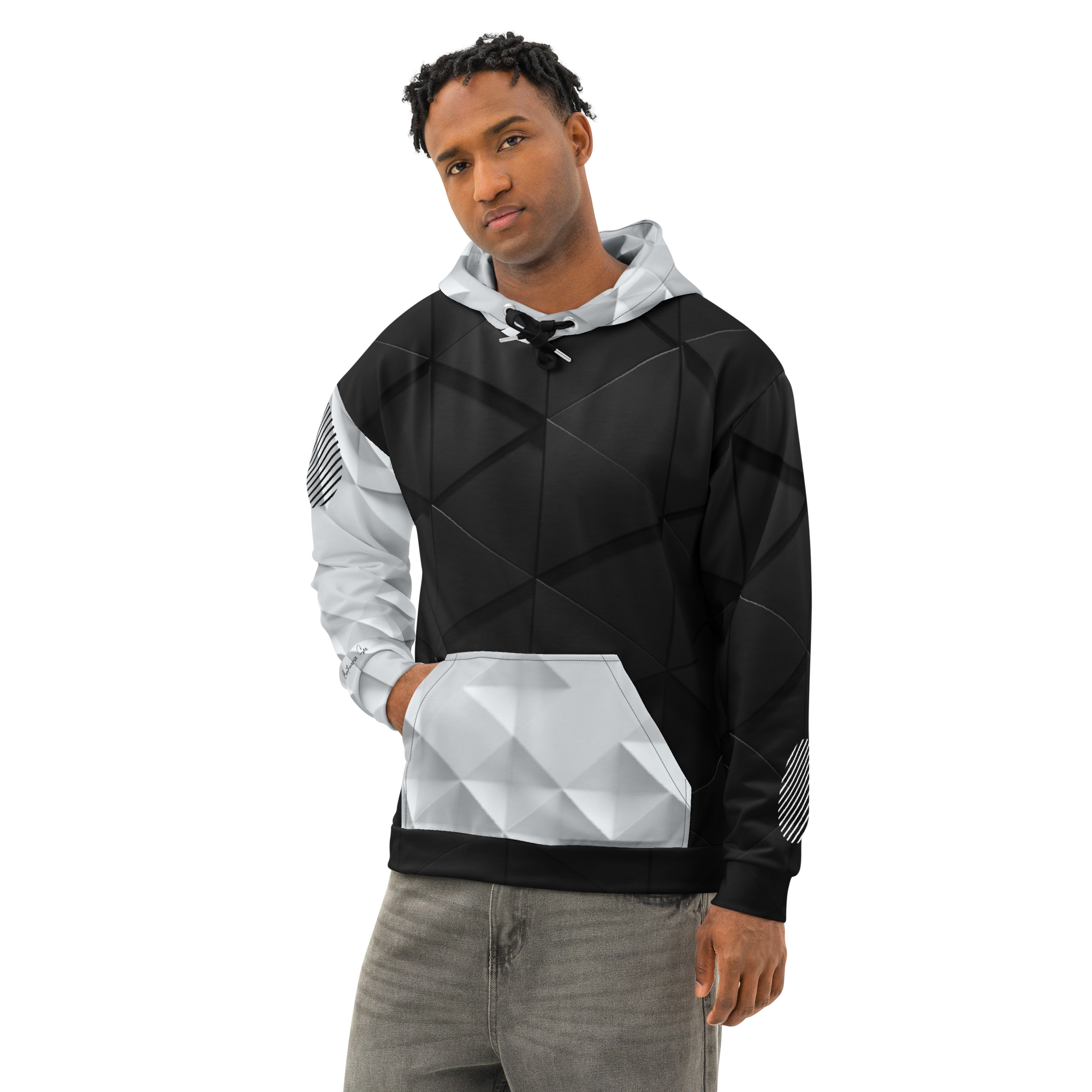 Tech in Black & White Hoodie (S-2X)