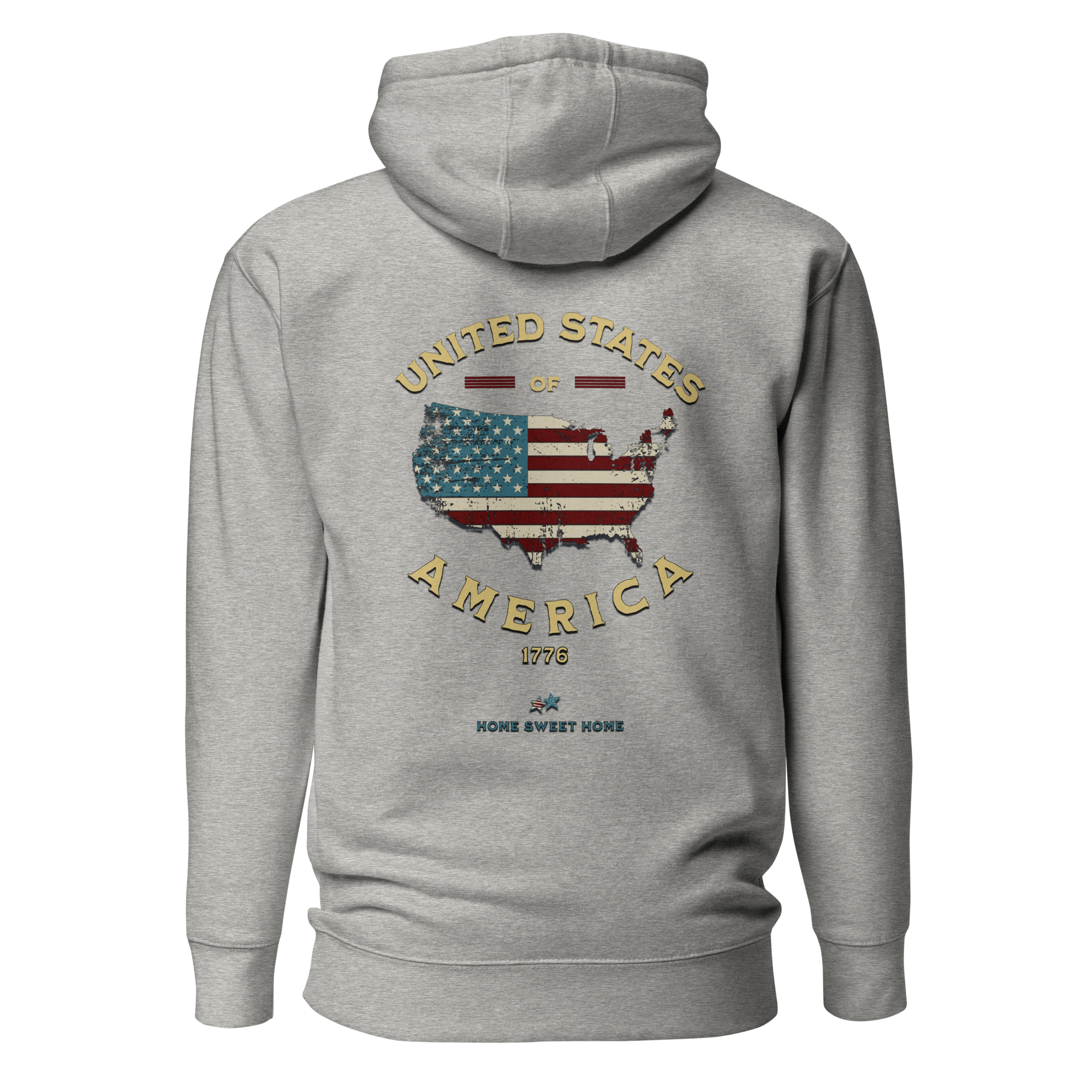 Celebratory All-American Patriotic 1776 USA 250 Proud American Citizen Unisex Hoodie (S-3X) 4 COLORS