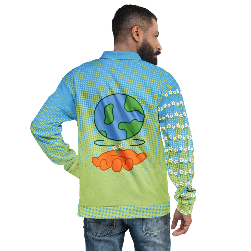 Happy Earth Bomber Jacket (S-2X)