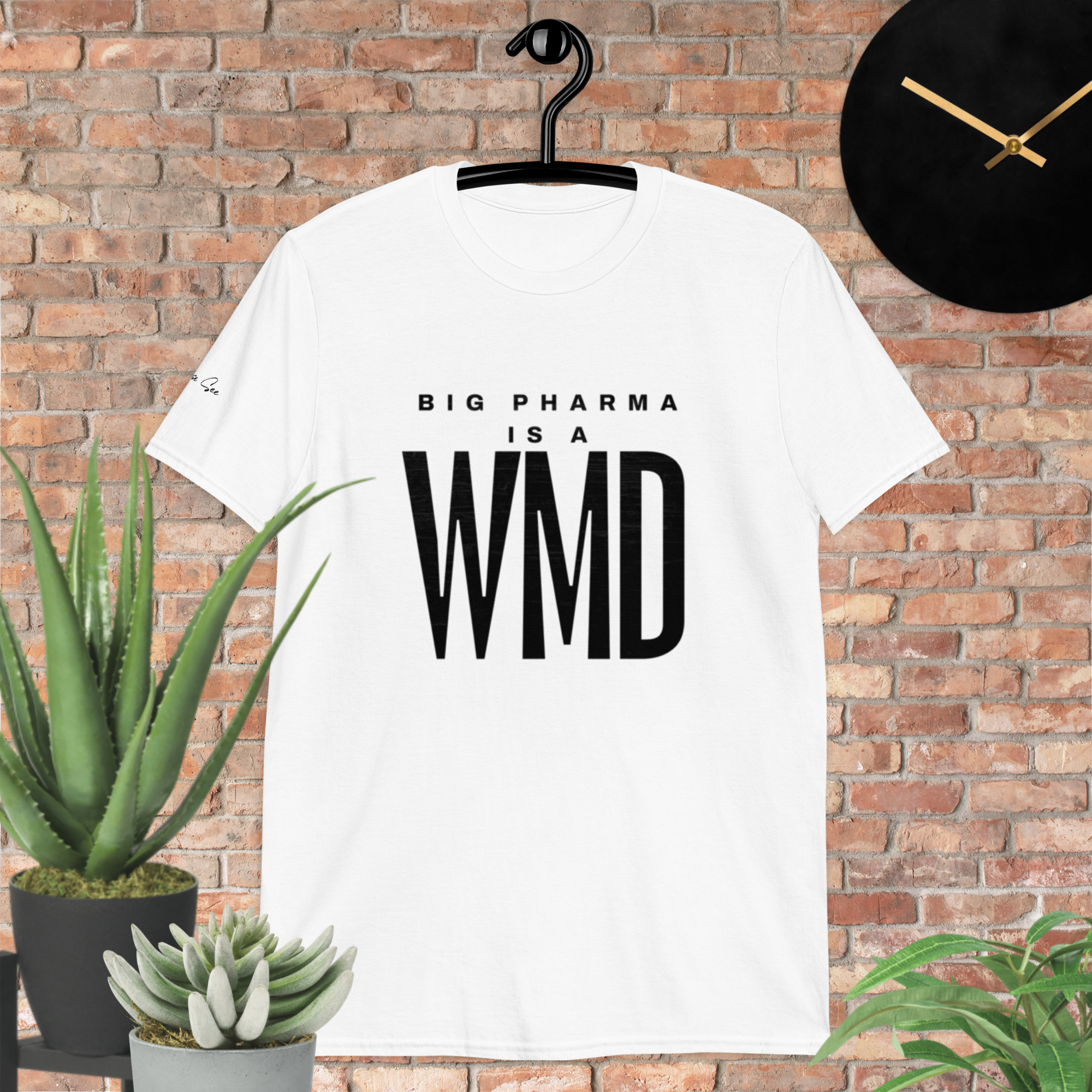Big Pharma is a WMD tee, simple (6 color options) S-2X