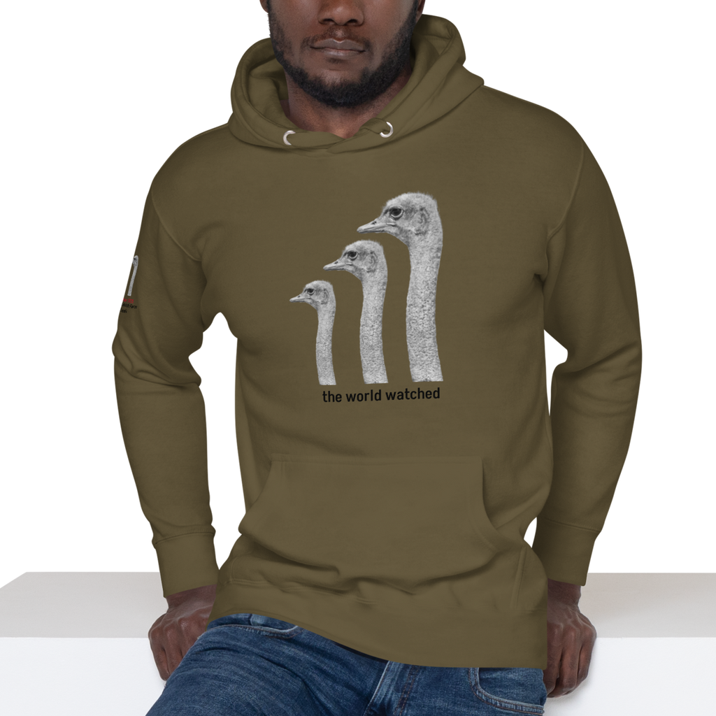 Canada Ostrich Farm Remembrance Hoodie for charity, Black Lettering (5 color options) S-2X