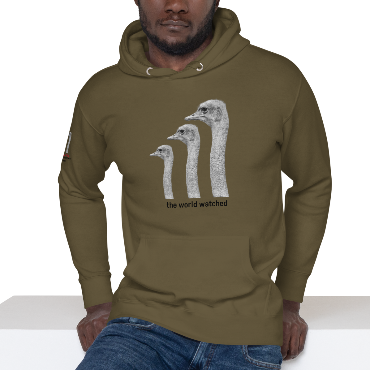 Canada Ostrich Farm Remembrance Hoodie for charity, Black Lettering (5 color options) S-2X