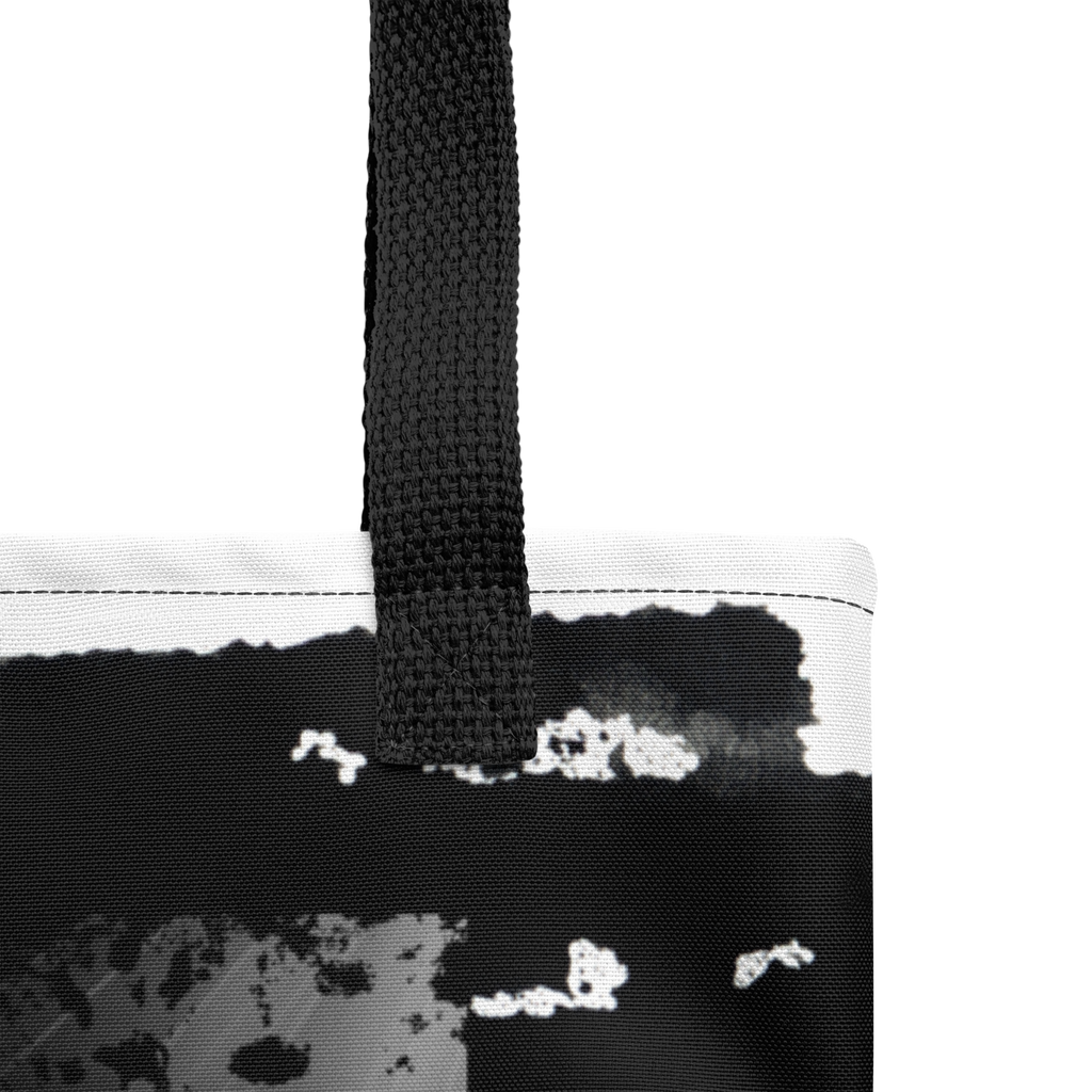 Intensely, Dramatically, Powerful Patriotic Soldier with Guitar Warrior's Rock Medium Tote Bag - 2 COLORS