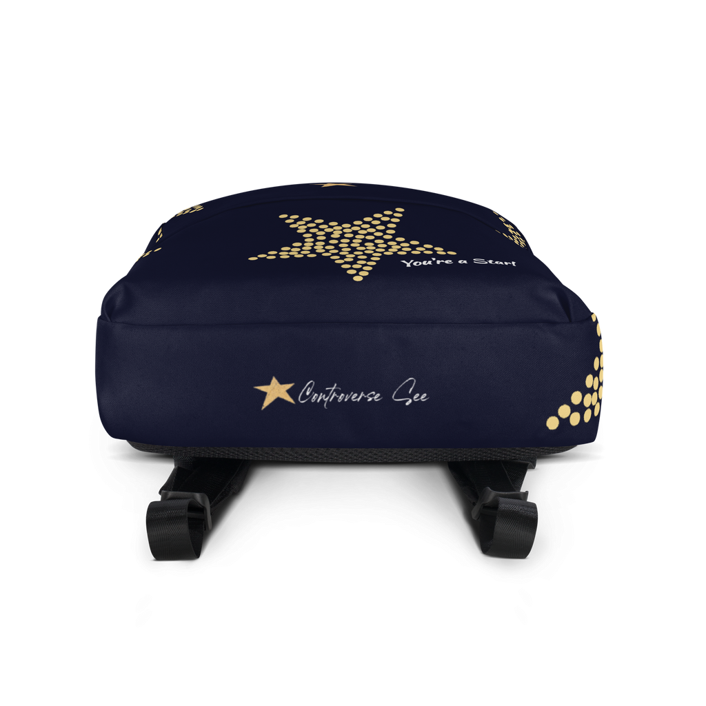 Pleasantly Uplifting & Dazzling You're a Star All-Ages Medium Backpack Bag