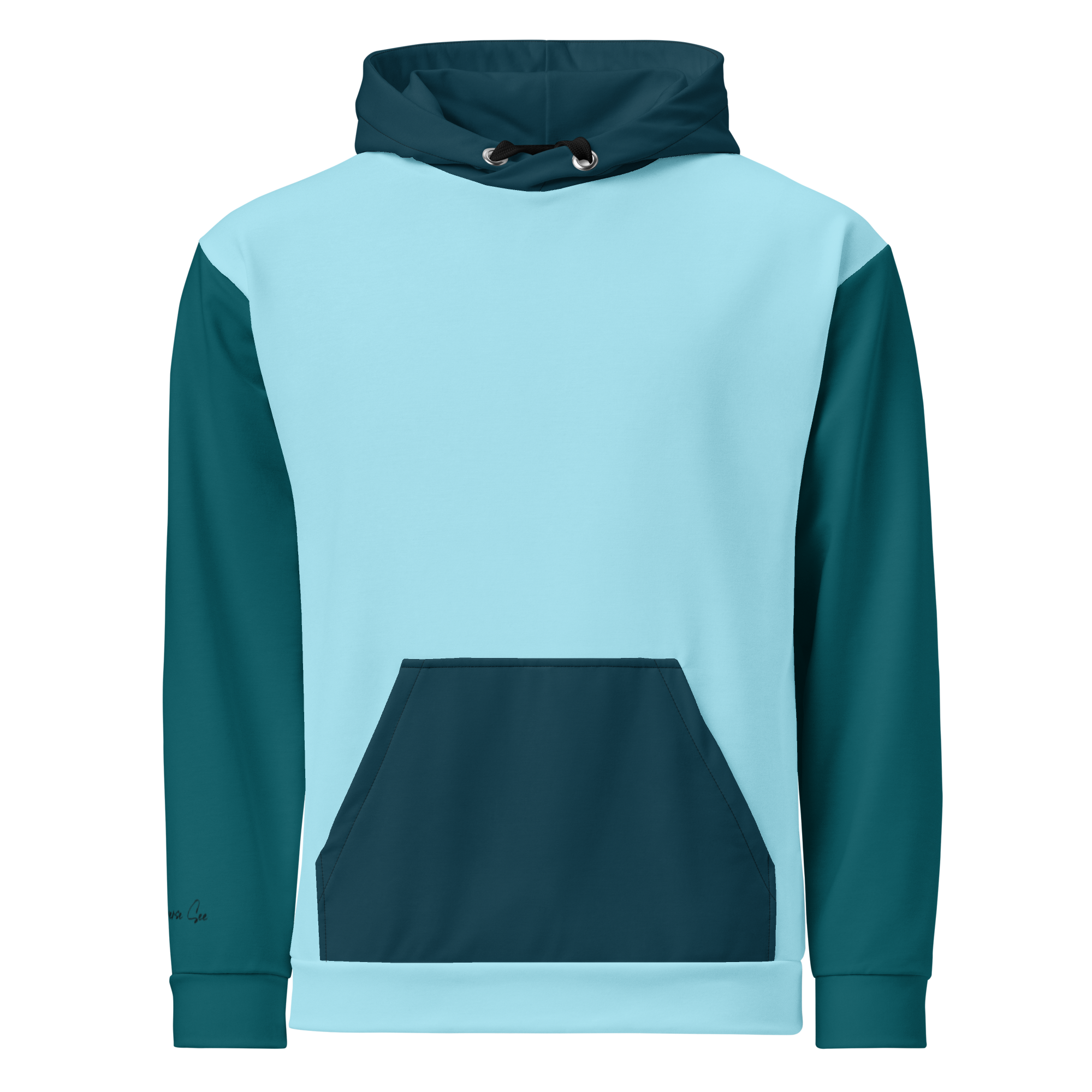 Cool Dreamy Whispering Seas Sherbeto Ice Color-block Unisex Hoodie (S-2X)