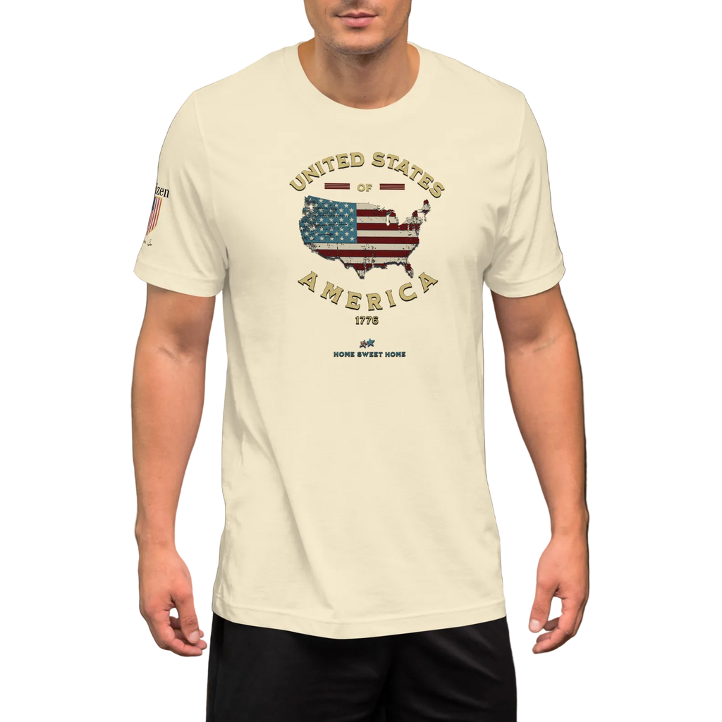 Americans Unite Patriotic 1776 USA 250 Proud American Citizen Unisex T-shirt (XS-3X) 5 COLORS