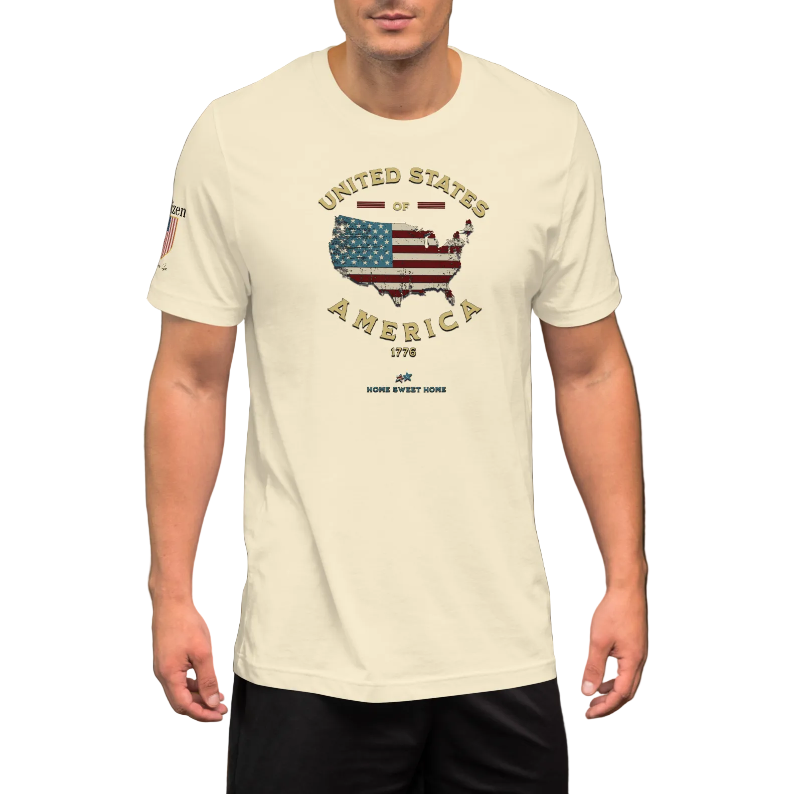 Americans Unite Patriotic 1776 USA 250 Proud American Citizen Unisex T-shirt (XS-3X) 5 COLORS