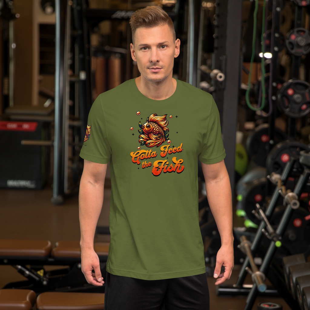 Gotta Feed the Fish T-shirt (6 color options) XS - 2X