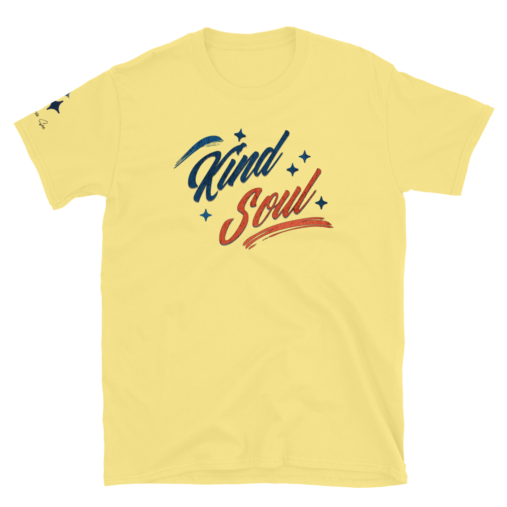Expressively Generous, Kindhearted, Thoughtful, Considerate, and Compassionate Kind Soul Retro Unisex T-shirt (S-2X) 4 COLORS