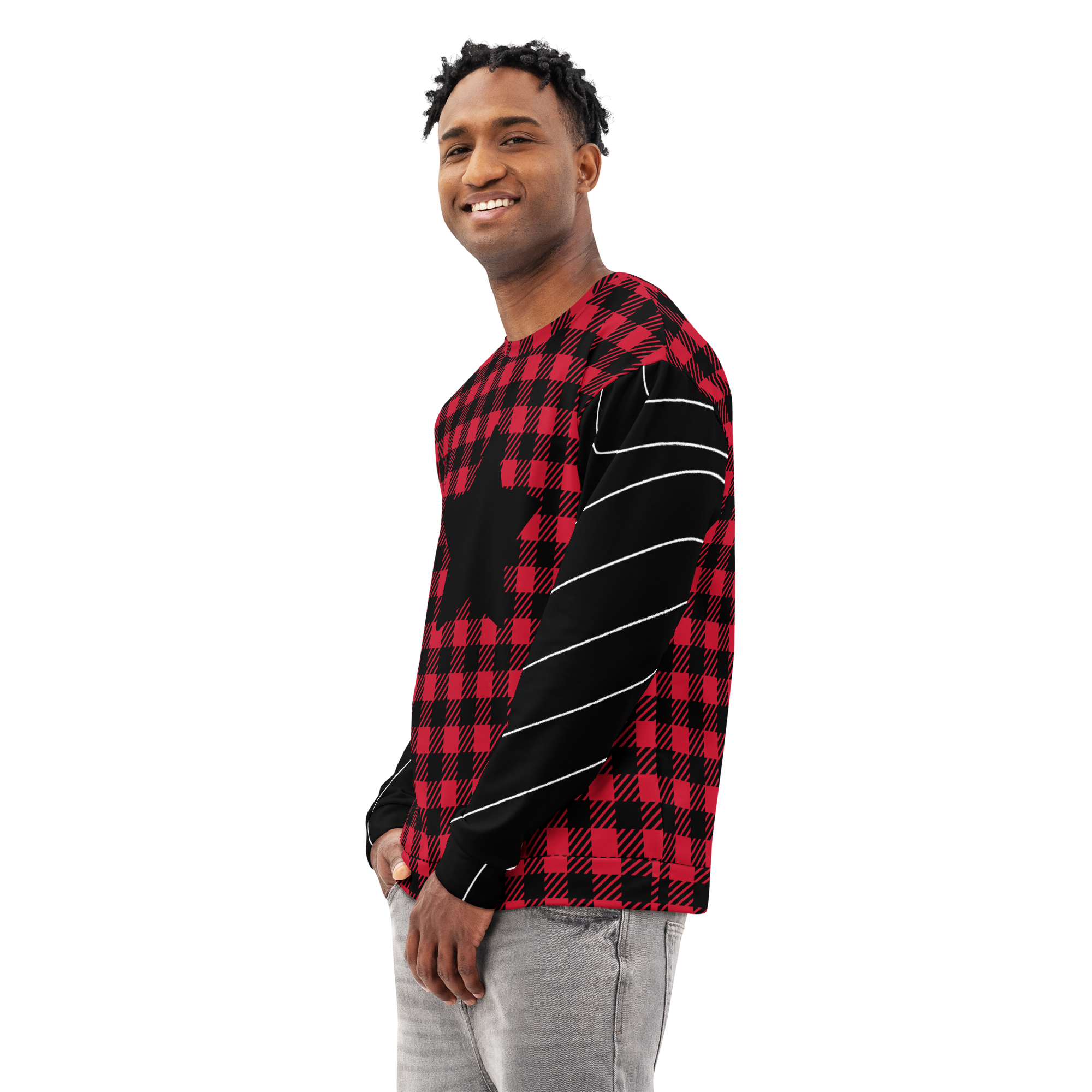 Plaid Star Sweatshirt (S-2X)
