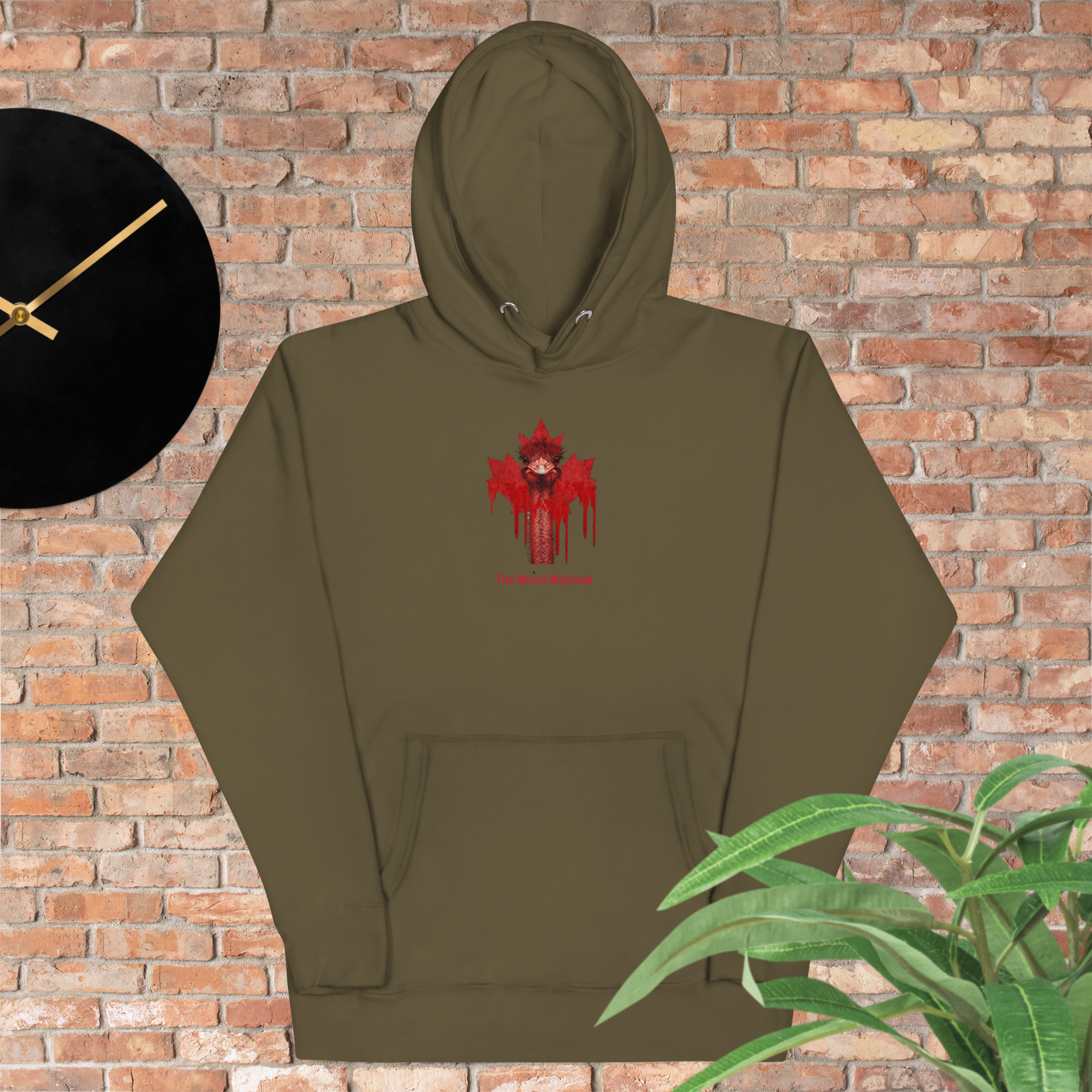 Canada Ostrich Farm Remembrance Flag Hoodie for charity (3 color options) S-2X