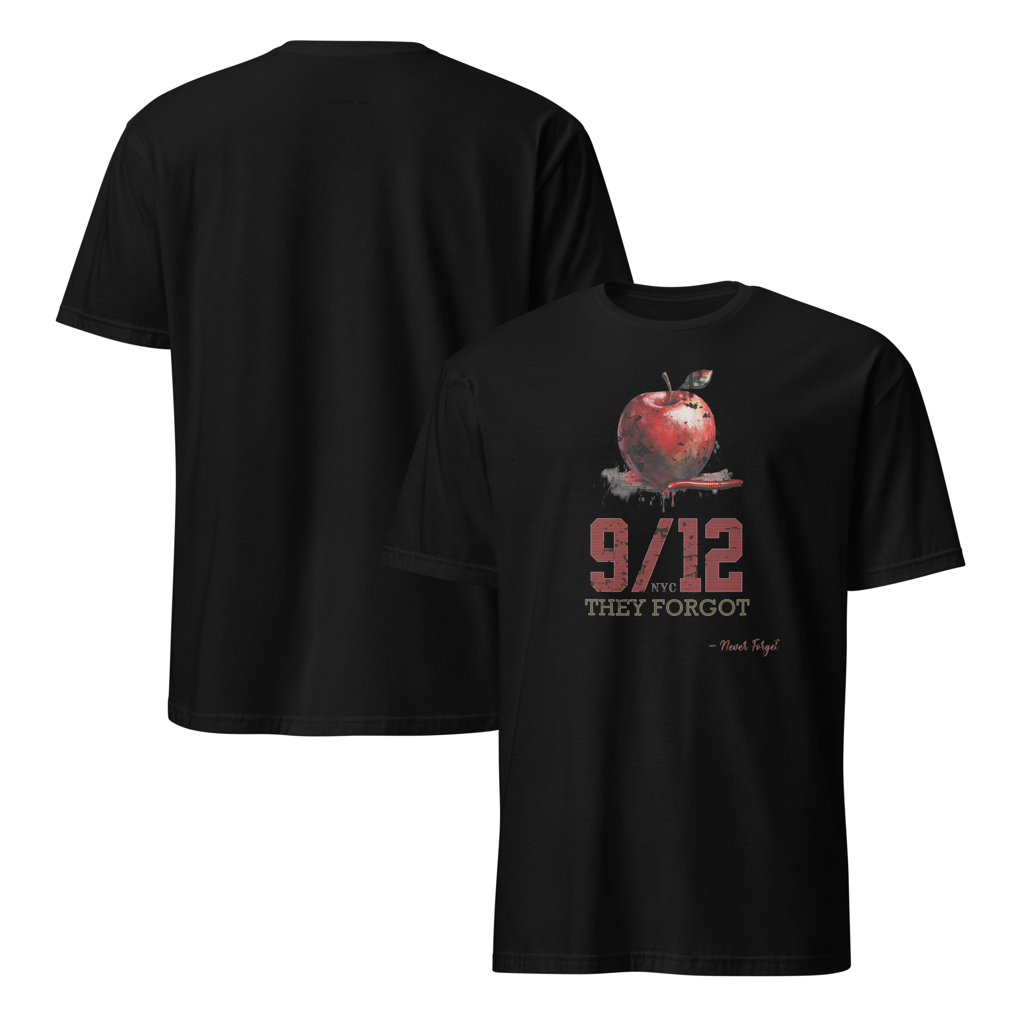 Powerful NYC 9/11 Remembrance or Forget Soft-Style Unisex T-Shirt (S - 2X) 5 Colors