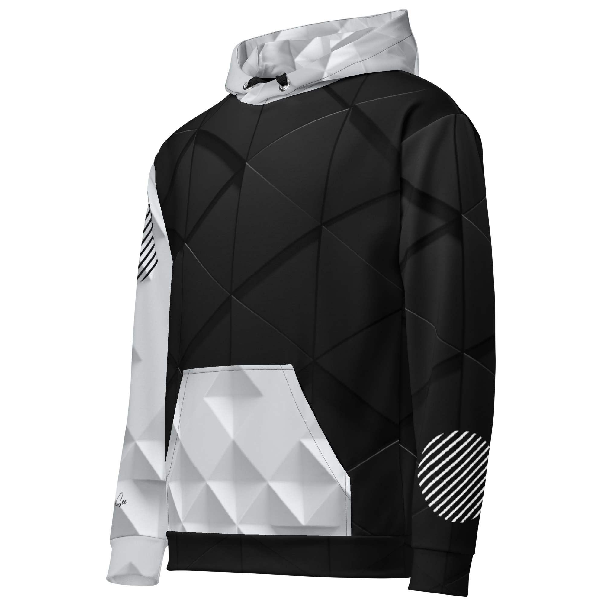 Tech in Black & White Hoodie (S-2X)