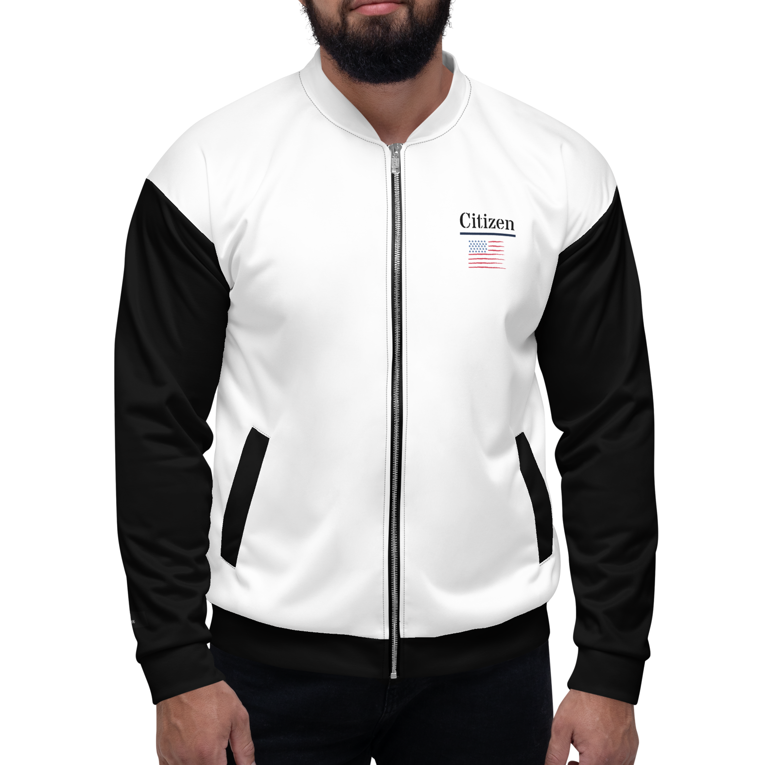Uniting All Americans! Patriotic 1776 USA 250 Proud American Citizen Unisex Bomber Jacket (XS-3X)