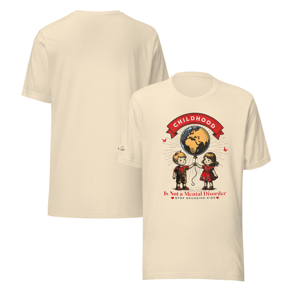 Whimsy, Retro, and Reflective Childhood Mental Health Premium Unisex T-Shirt (XS-2X) 4 Colors
