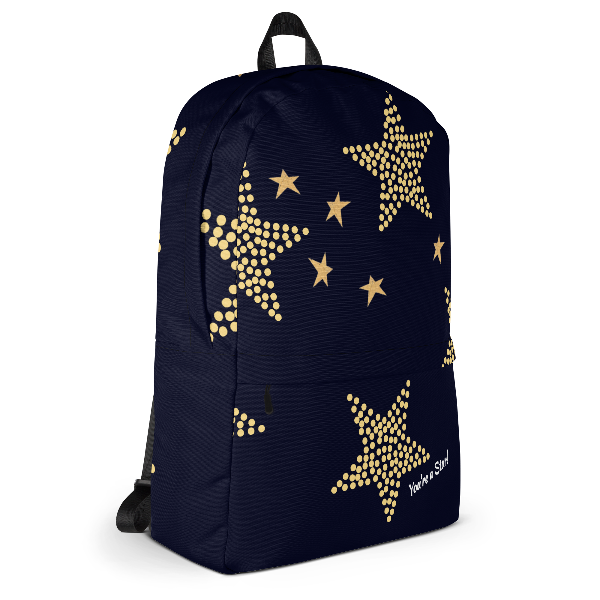 Pleasantly Uplifting & Dazzling You're a Star All-Ages Medium Backpack Bag