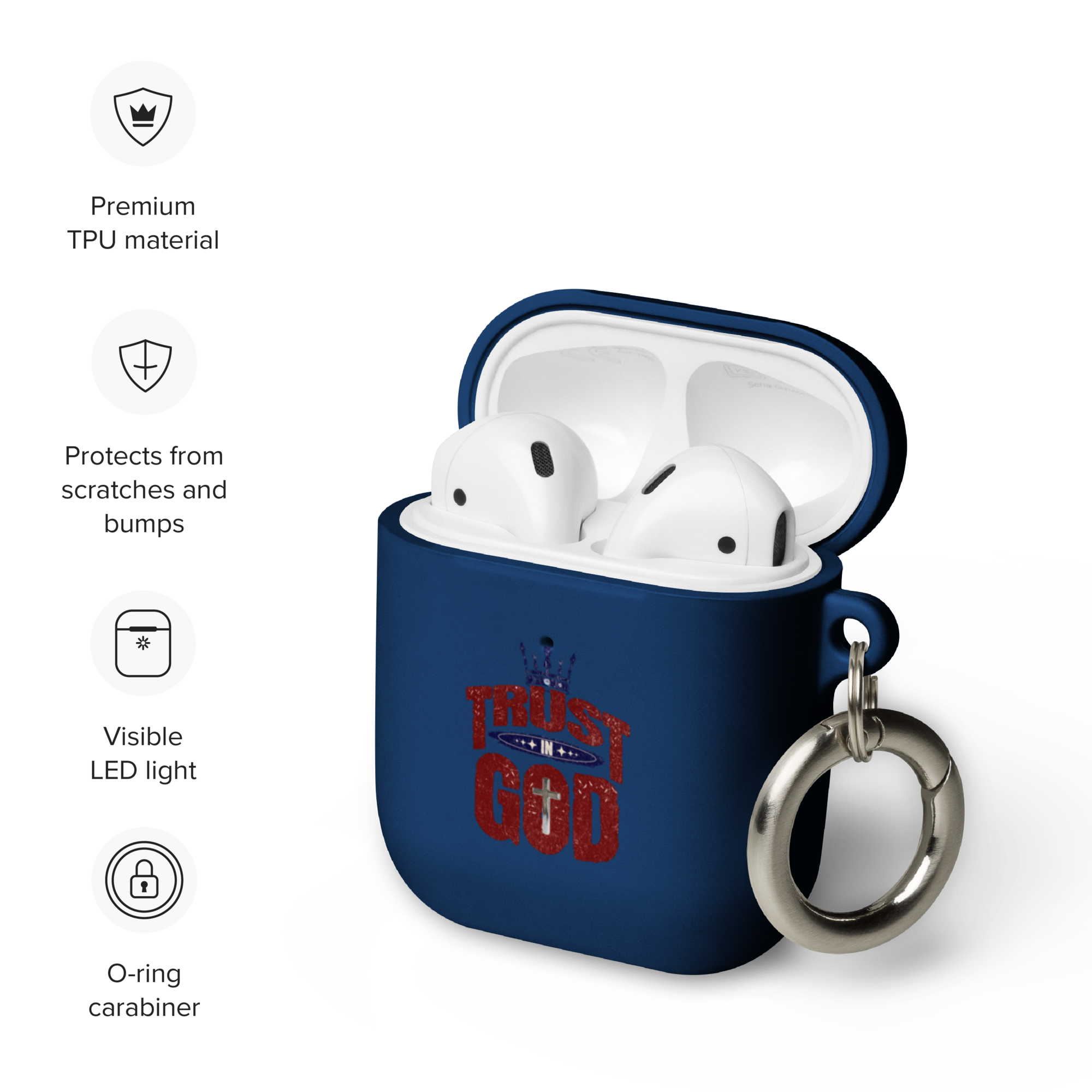 Trust in God rubber case for AirPods® (5 color options)