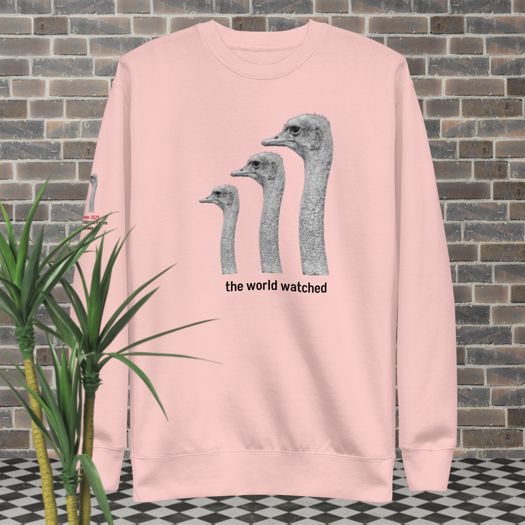 Canada Ostrich Farm Remembrance Sweatshirt for charity, Black Lettering (5 color options) S-2X