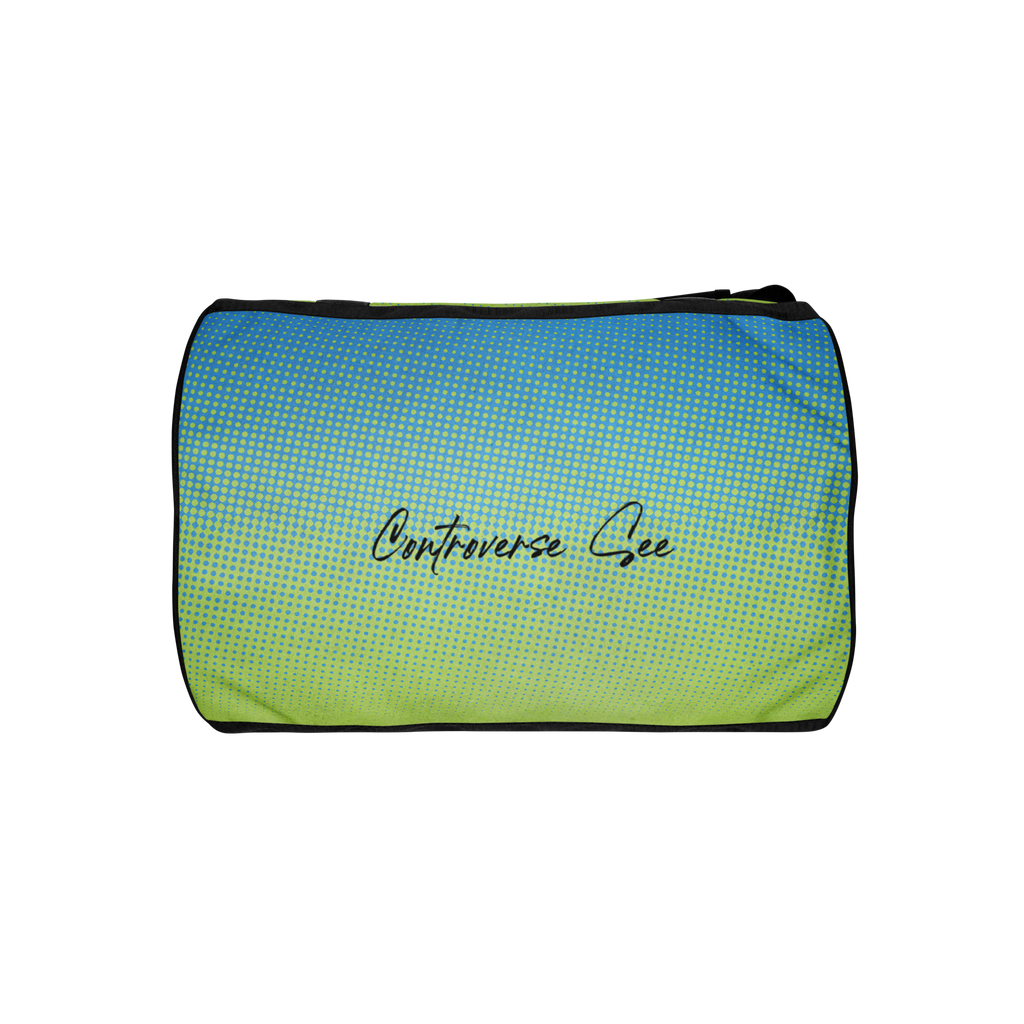 Delightfully Cheery, Colorful, and Whimsical Daisies and Hearts Happy Earth Medium Duffle Bag