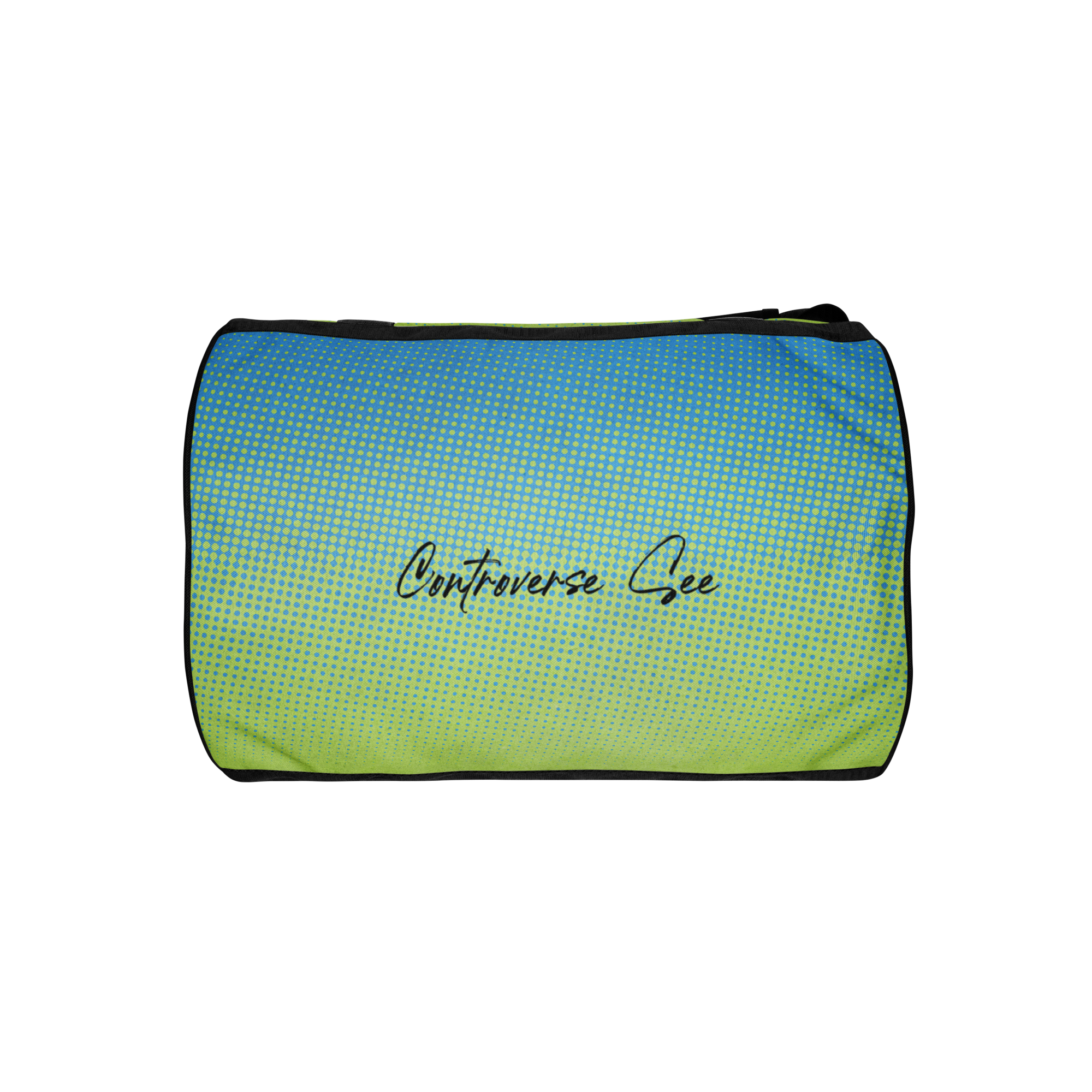 Delightfully Cheery, Colorful, and Whimsical Daisies and Hearts Happy Earth Medium Duffle Bag
