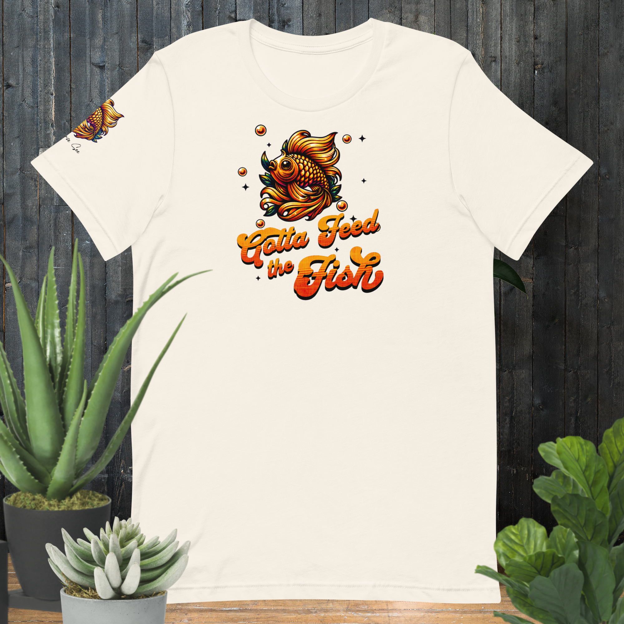 Gotta Feed the Fish T-shirt (6 color options) XS - 2X
