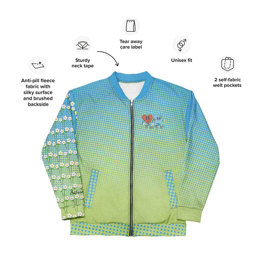 Happy Earth Bomber Jacket (S-2X)