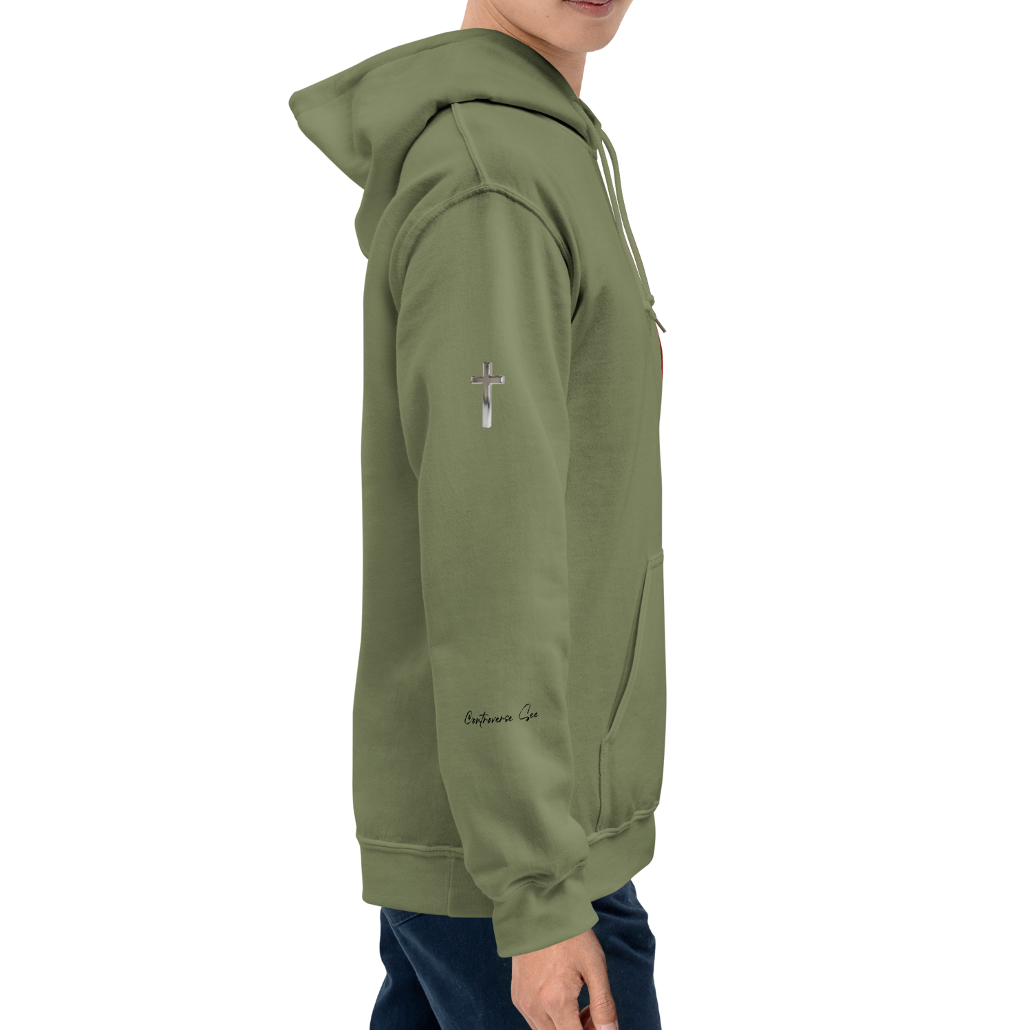 Faithful Praise and Glory Trust in God Chrome Cross & Crown Unisex Hoodie (S-2X) 4 COLORS