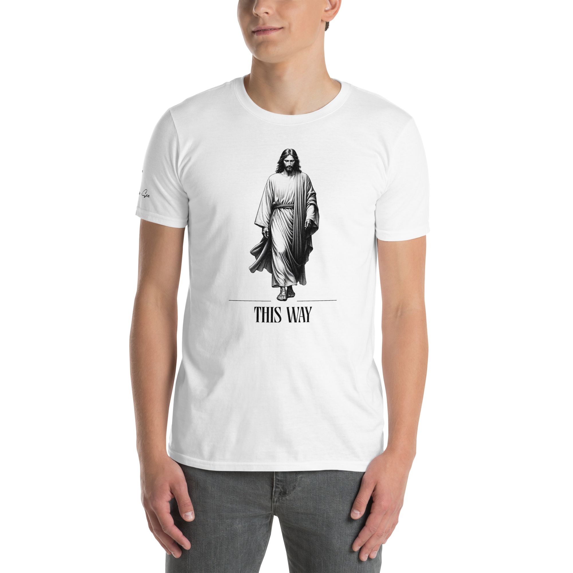 Religiously, Faithfully Following Jesus This Way Unisex T-shirt (S-2X) 3 COLORS