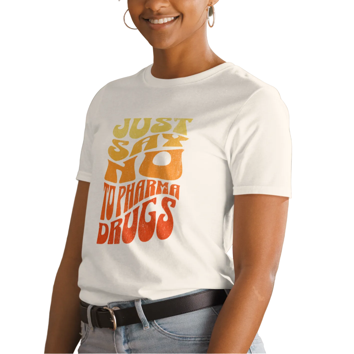 Colorfully Groovy Generation Just-Say-No Knows Unisex T-shirt (S-2X) 4 colors