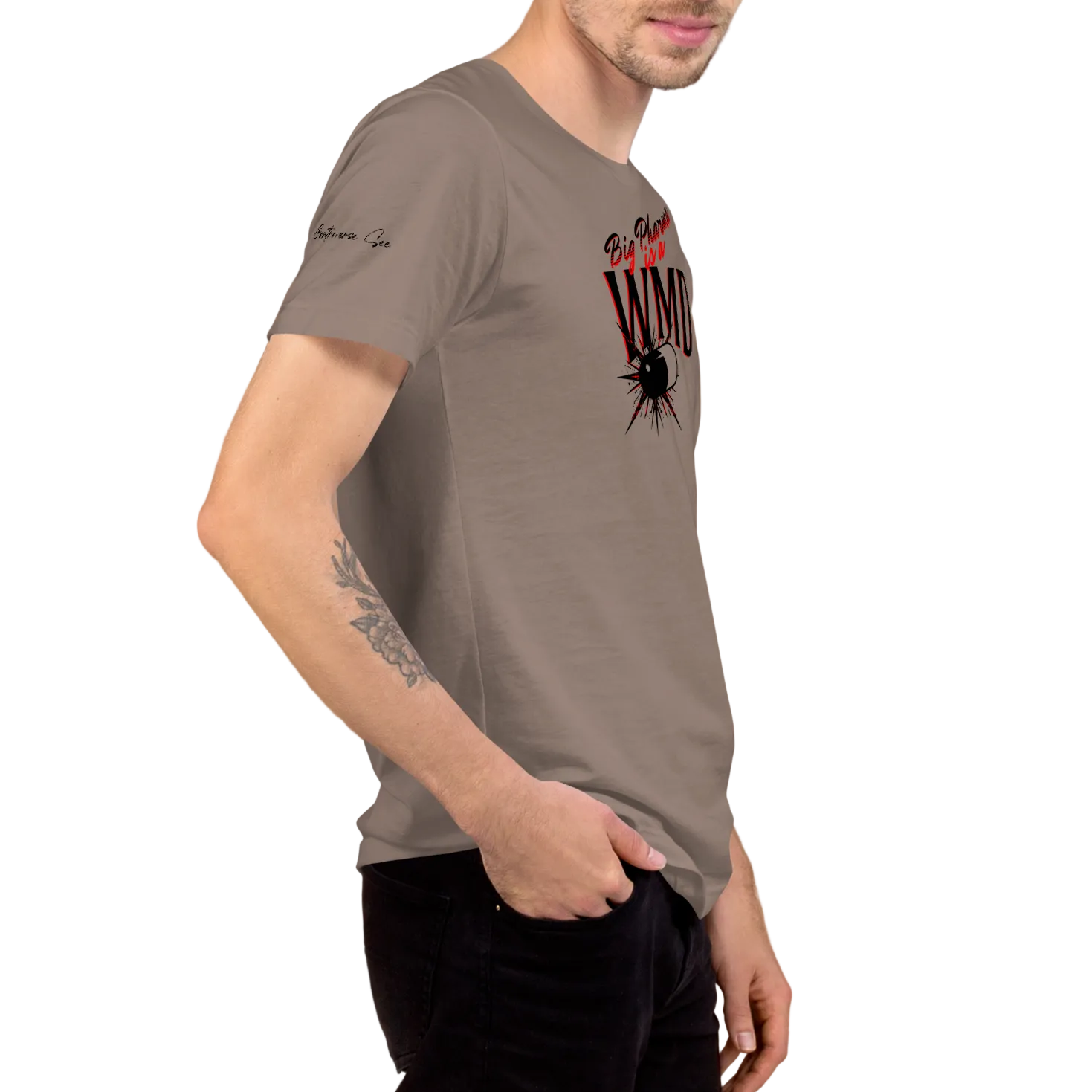 Brazen and Cheeky Is Big Pharma a Weapon Against Humanity Unisex T-shirt (S-2X) 6 COLORS