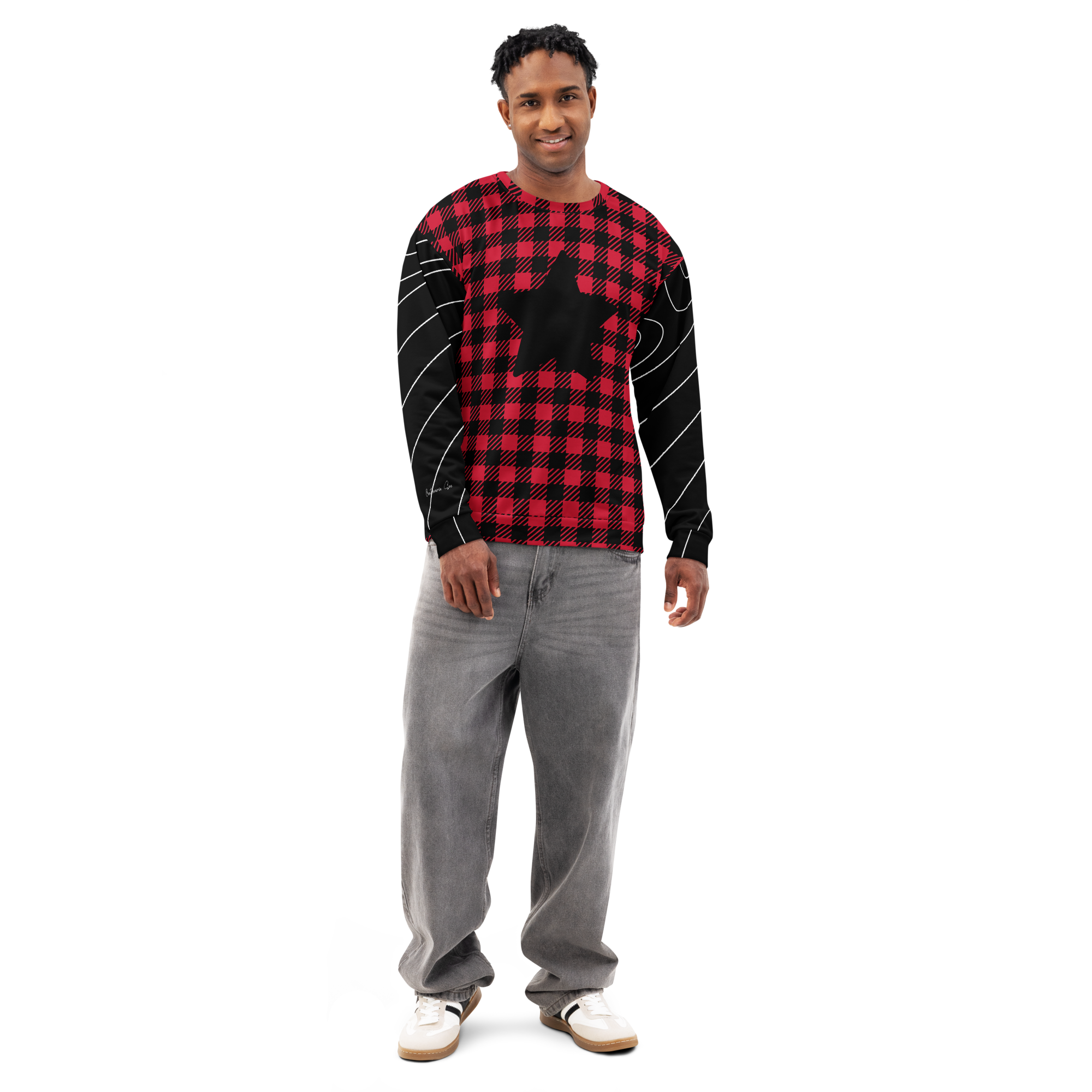 Plaid Star Sweatshirt (S-2X)