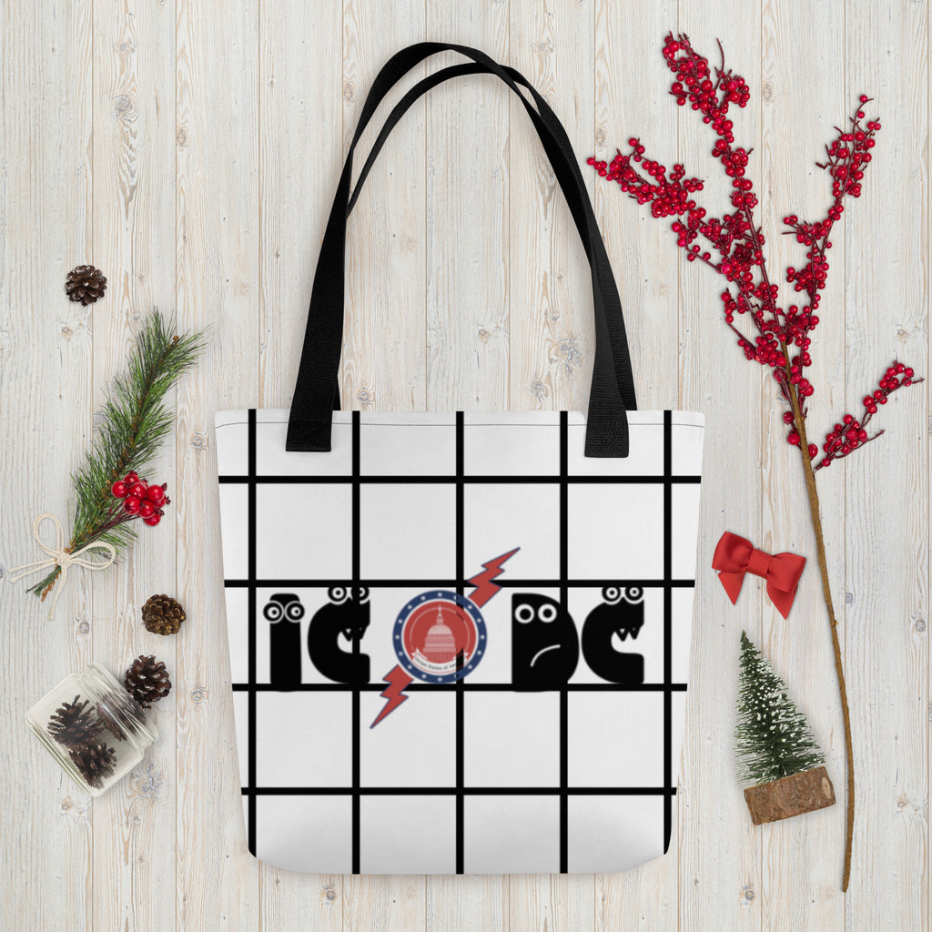 IC/DC Tote Bag (2 handle color options) dual sided graphic