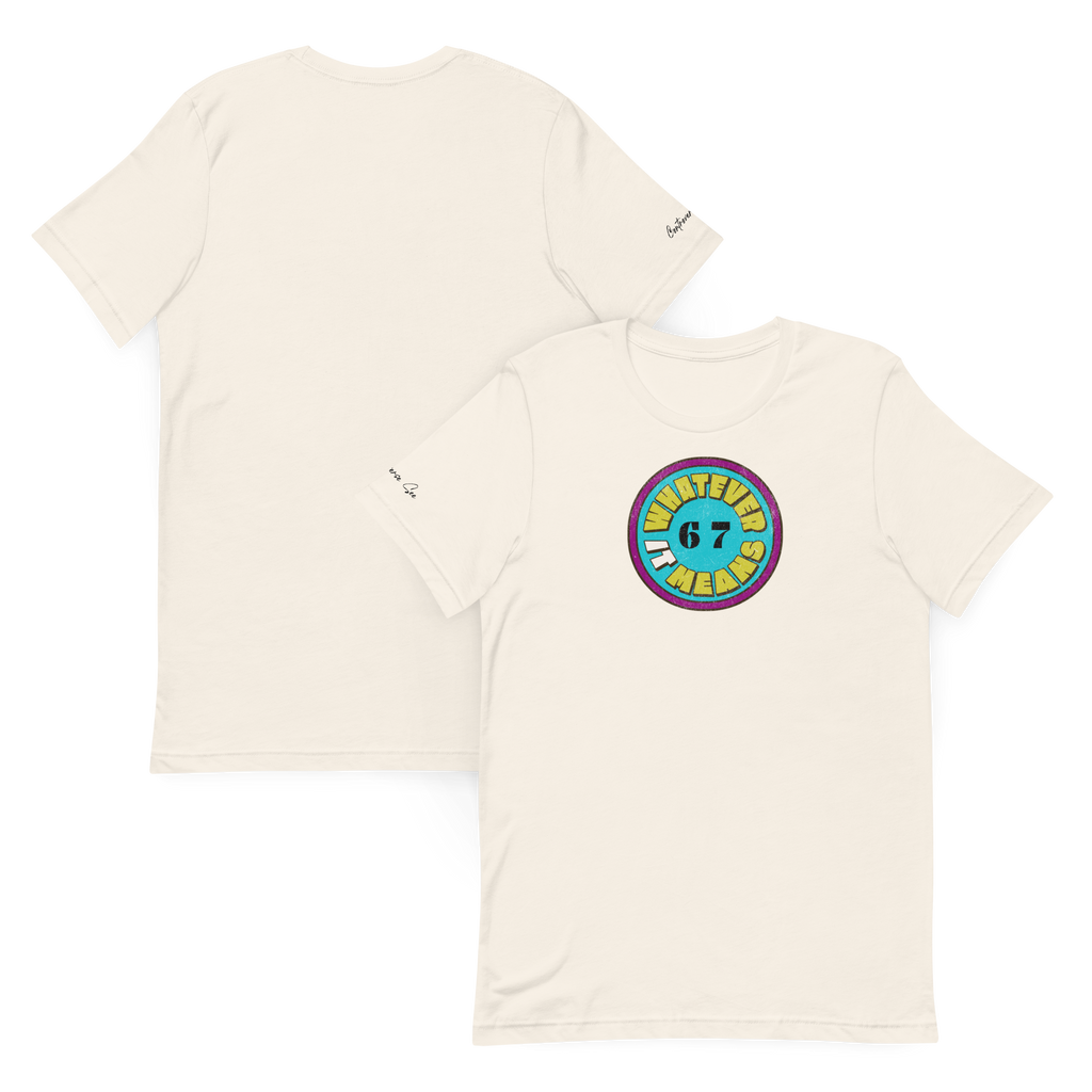 Wholesome Trendy Fun 6 7 WHATEVER IT MEANS Premium Unisex T-Shirt (S-2x) 4 Colors